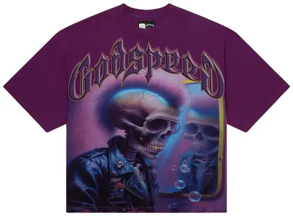 Godspeed Man In The Mirror Tee Purple