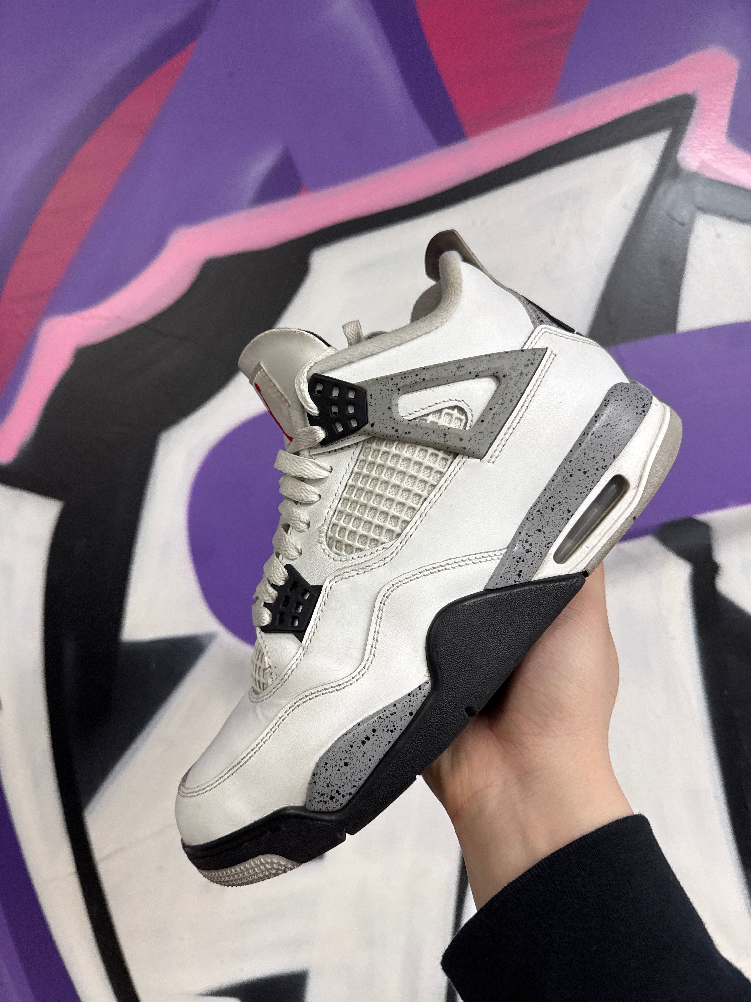 Jordan 4 White Cement Sneakers