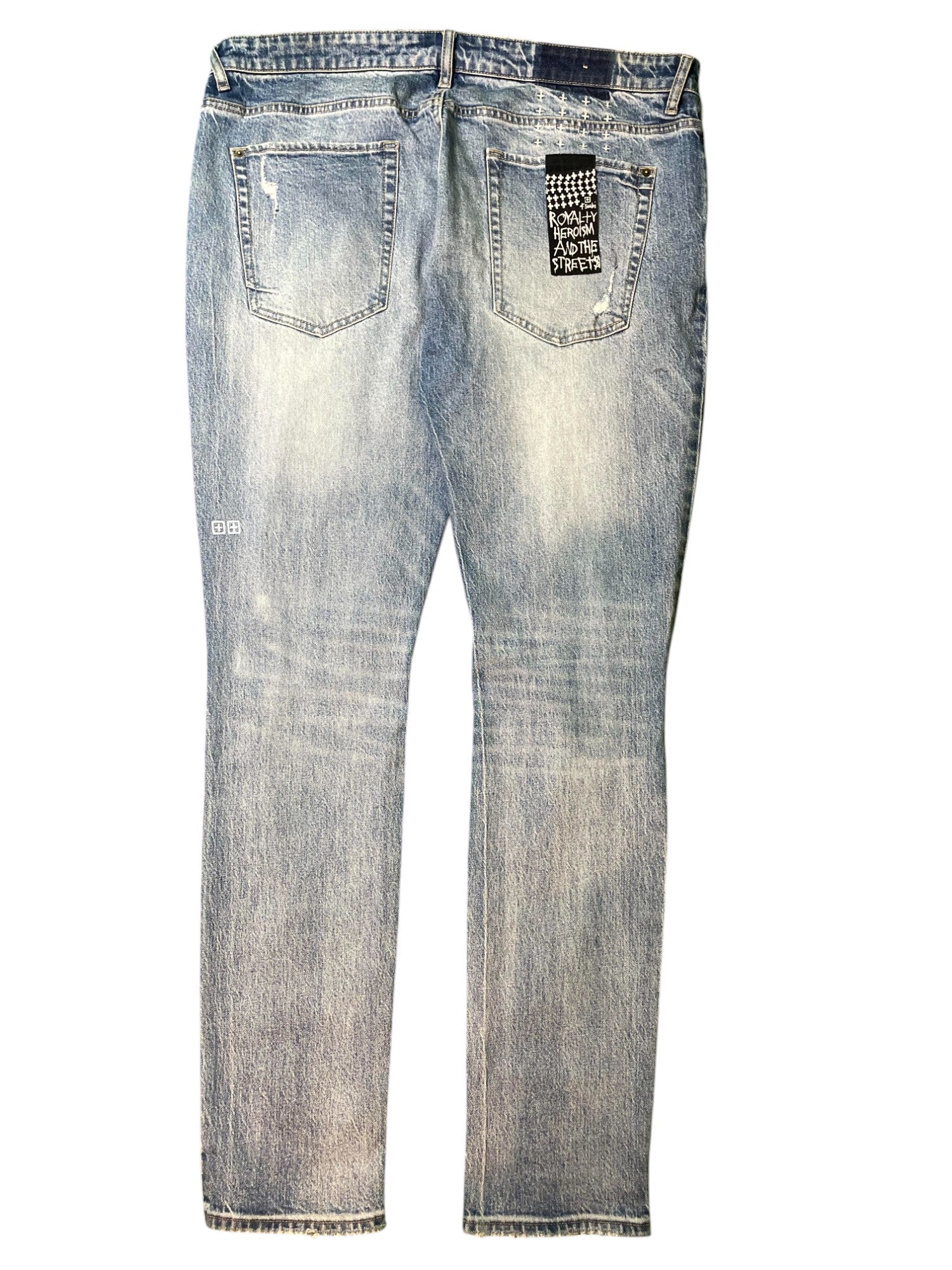 Ksubi "Writing" Light Wash Blue Jeans