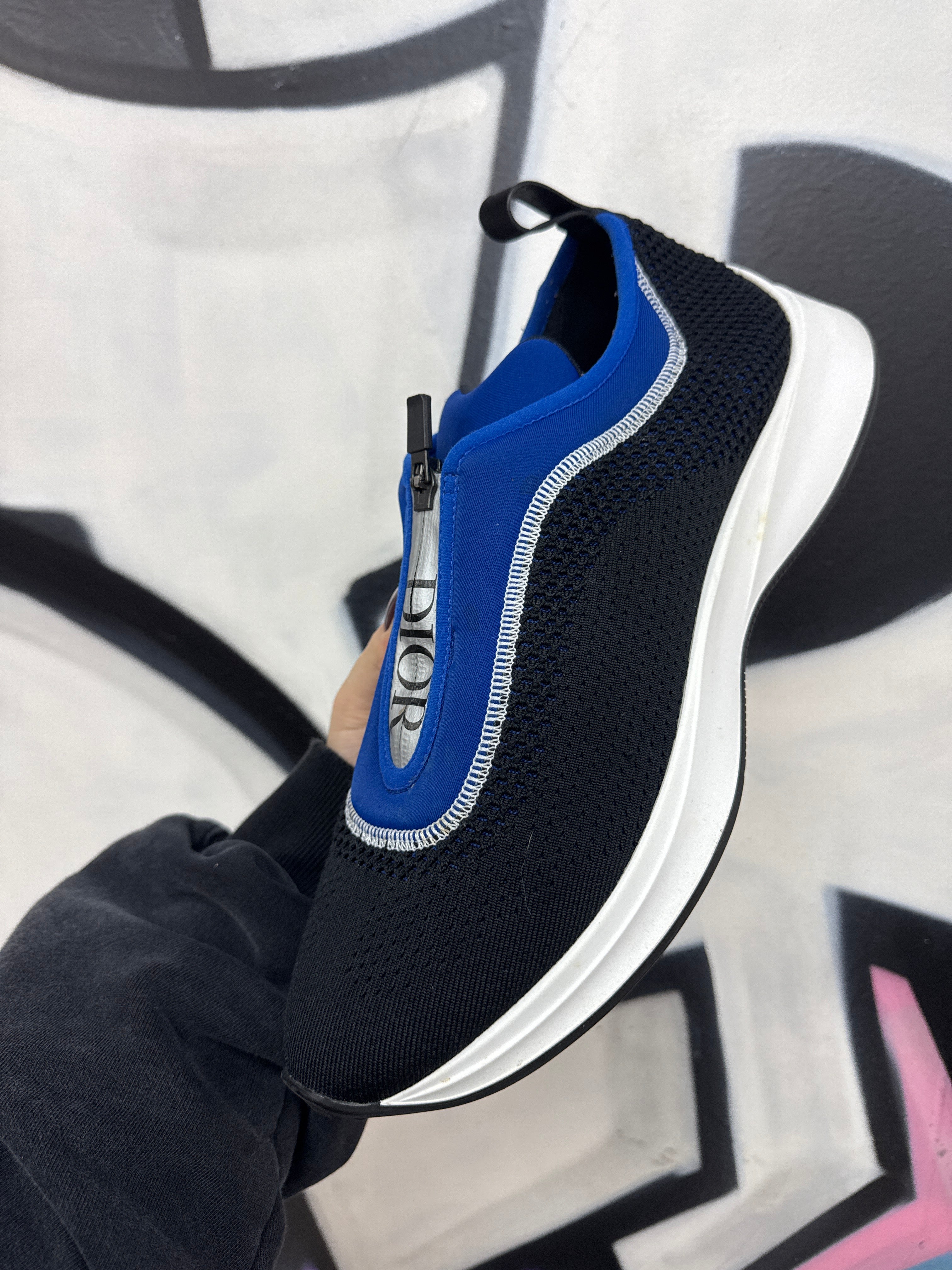 Dior B25 Blue Black Sneakers
