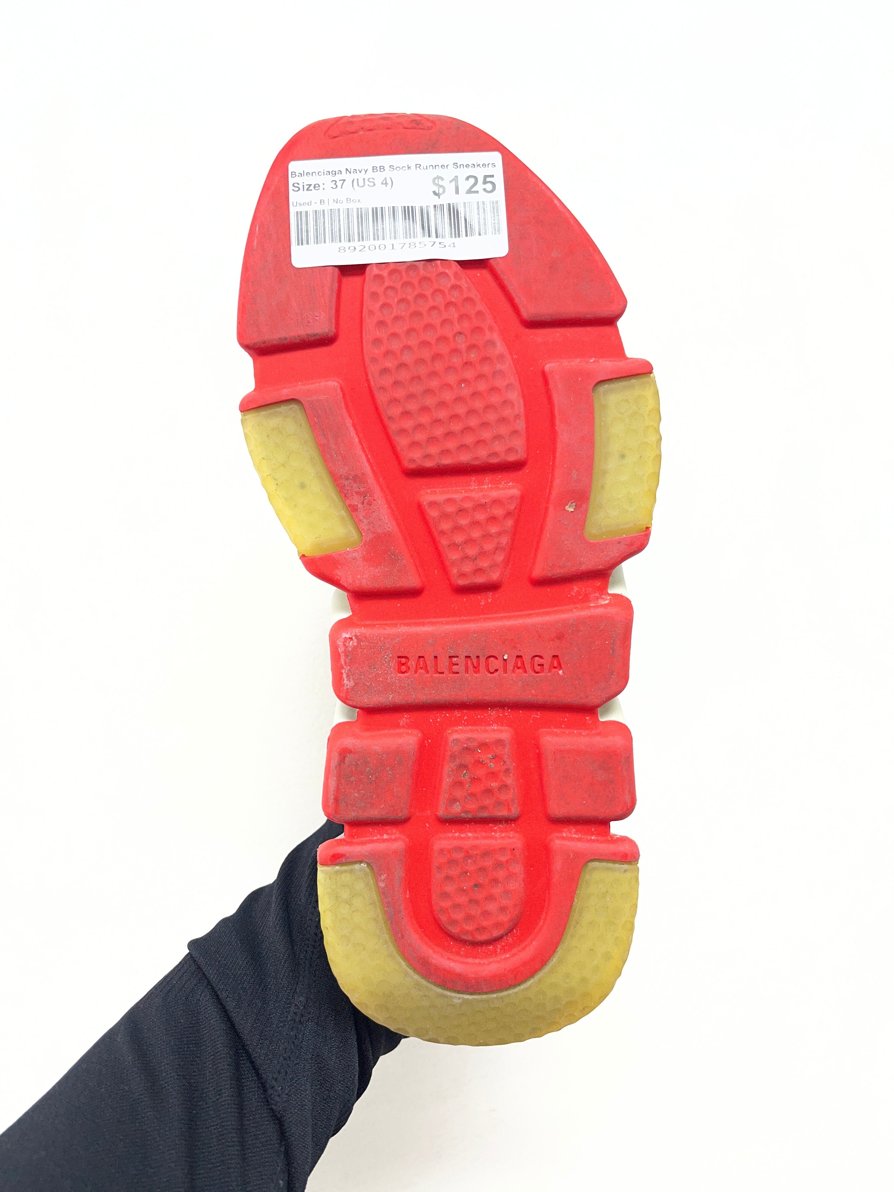 Balenciaga Navy BB Sock Runner Sneakers