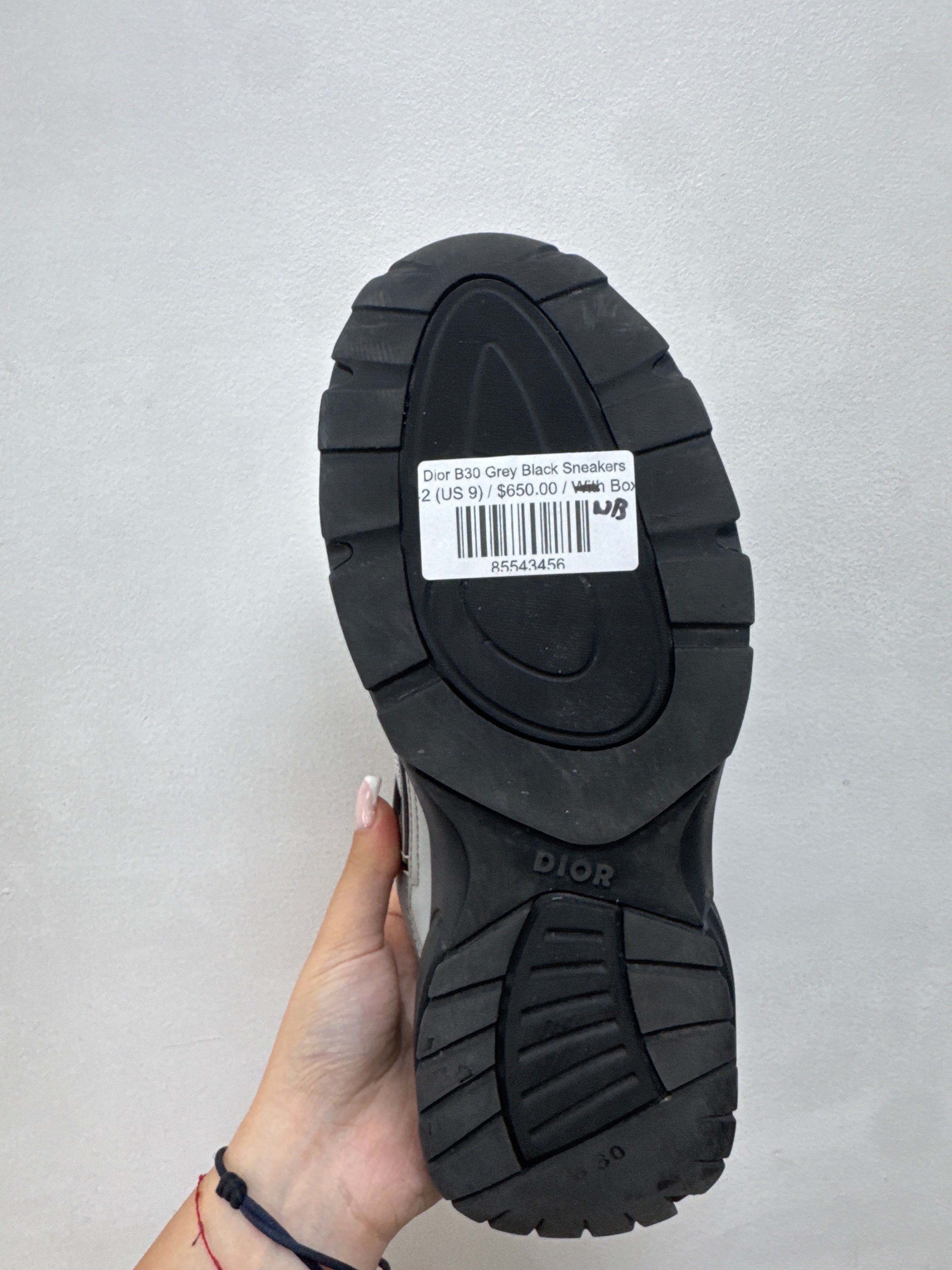 Dior B30 Grey Black Sneakers