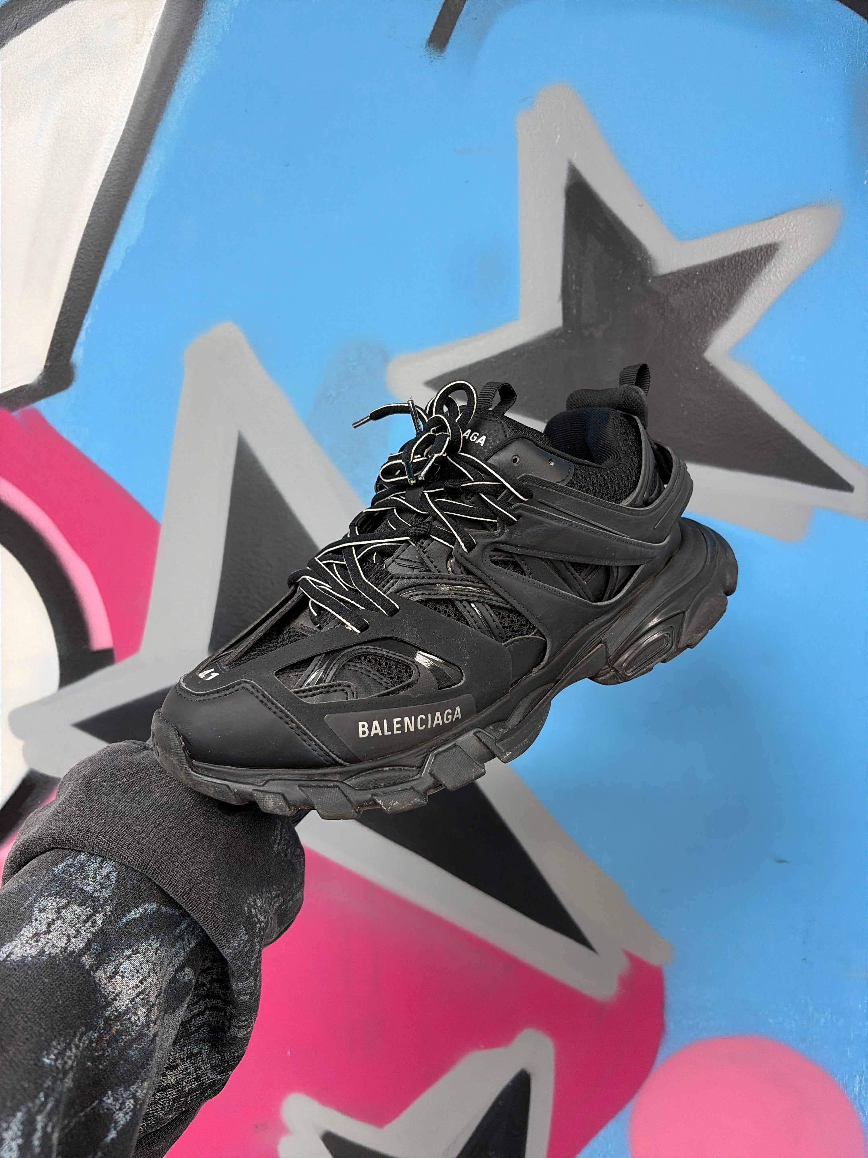 Balenciaga Black Track Sneakers