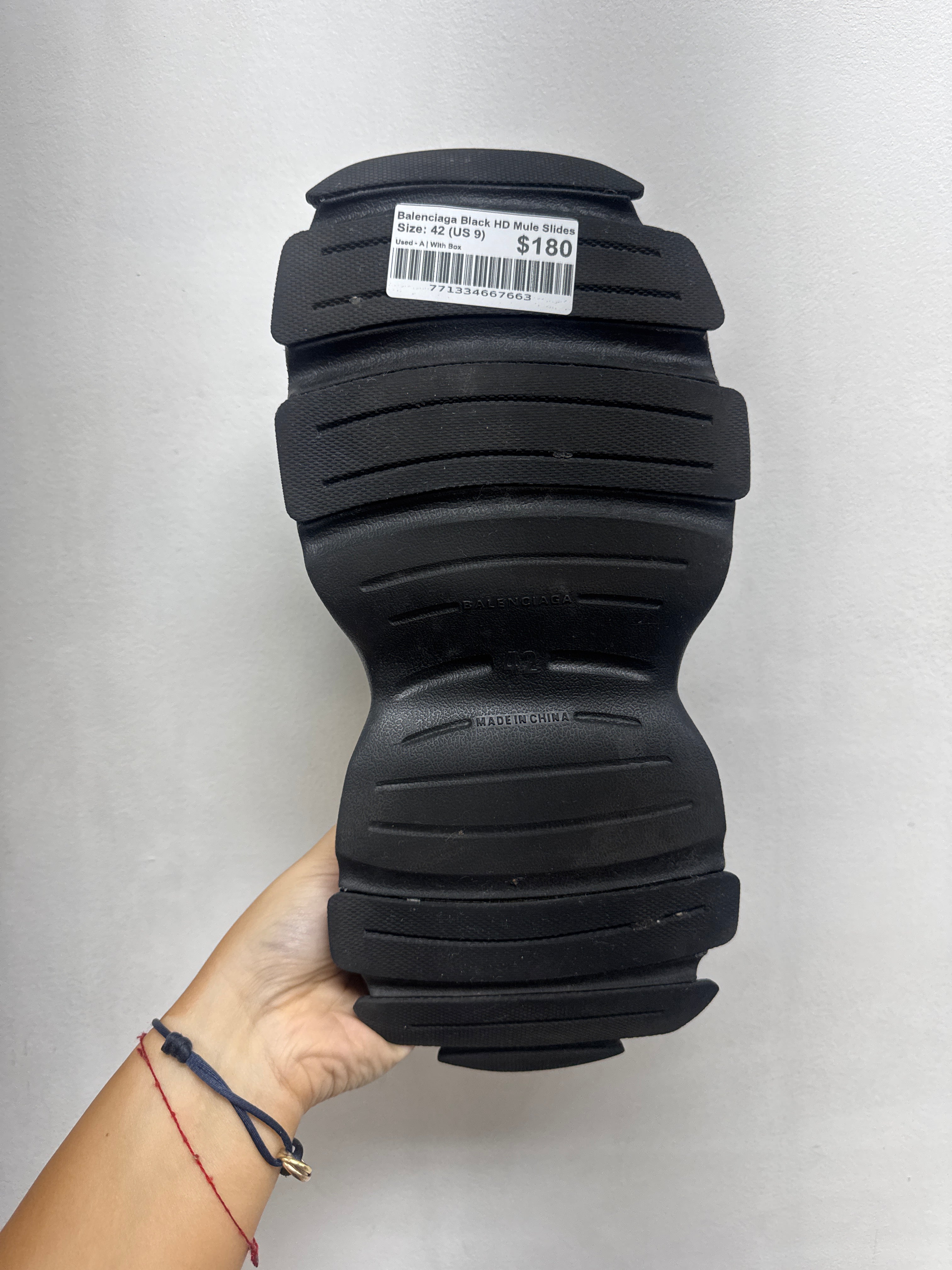 Balenciaga Black HD Mule Slides