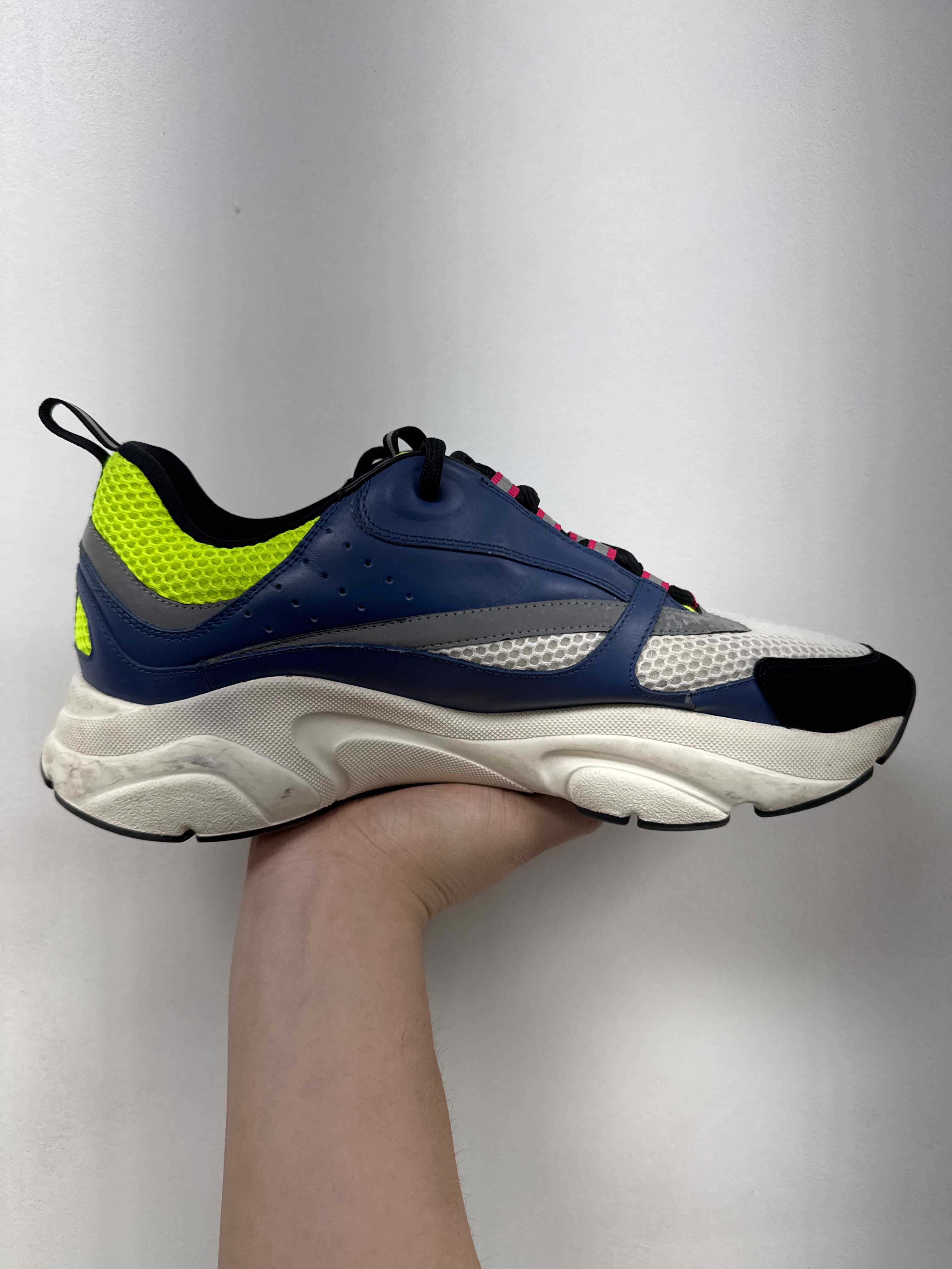 Dior Navy Lime B22 Sneakers