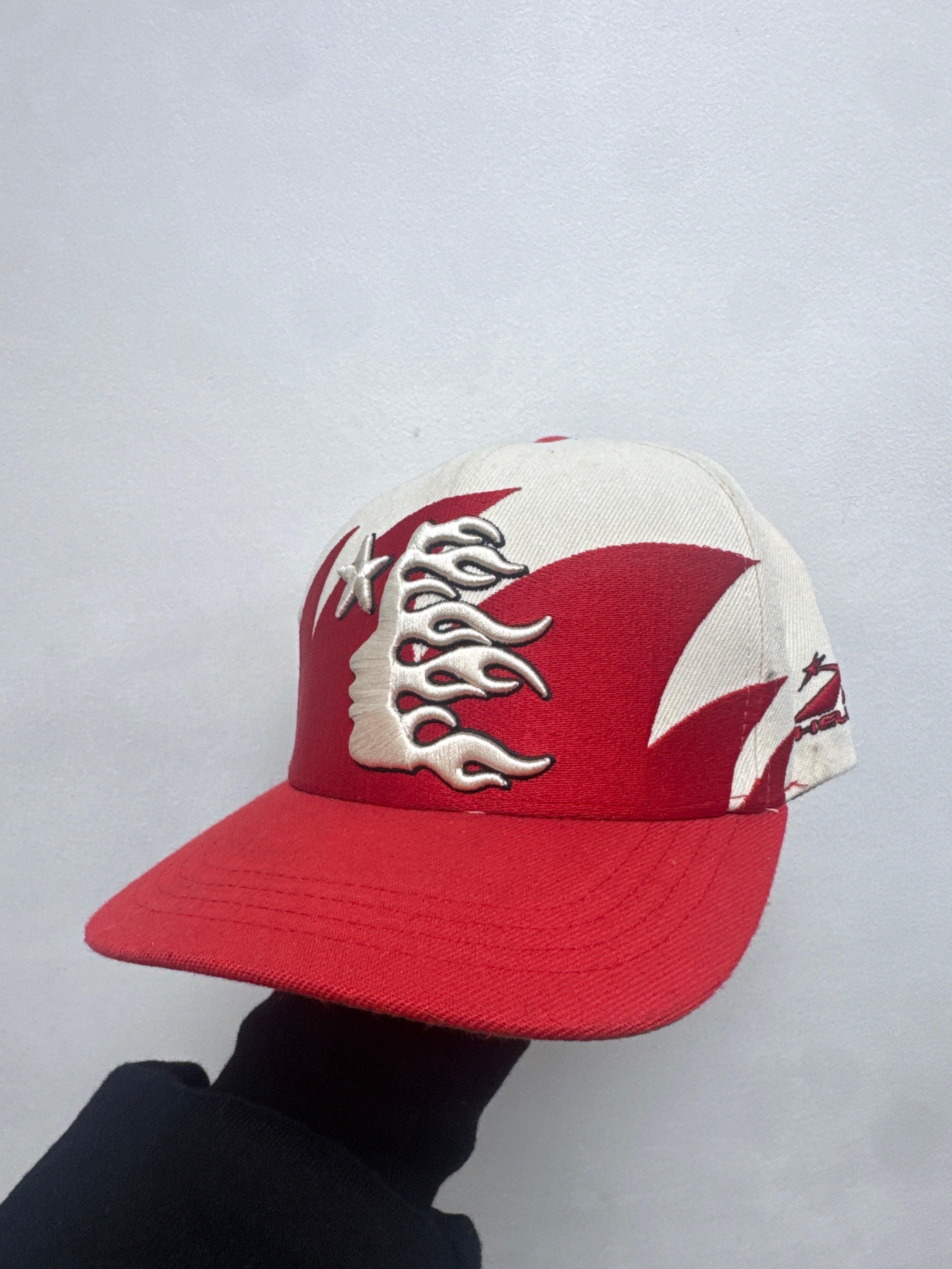 Hellstar Red White Shark Teeth Hat
