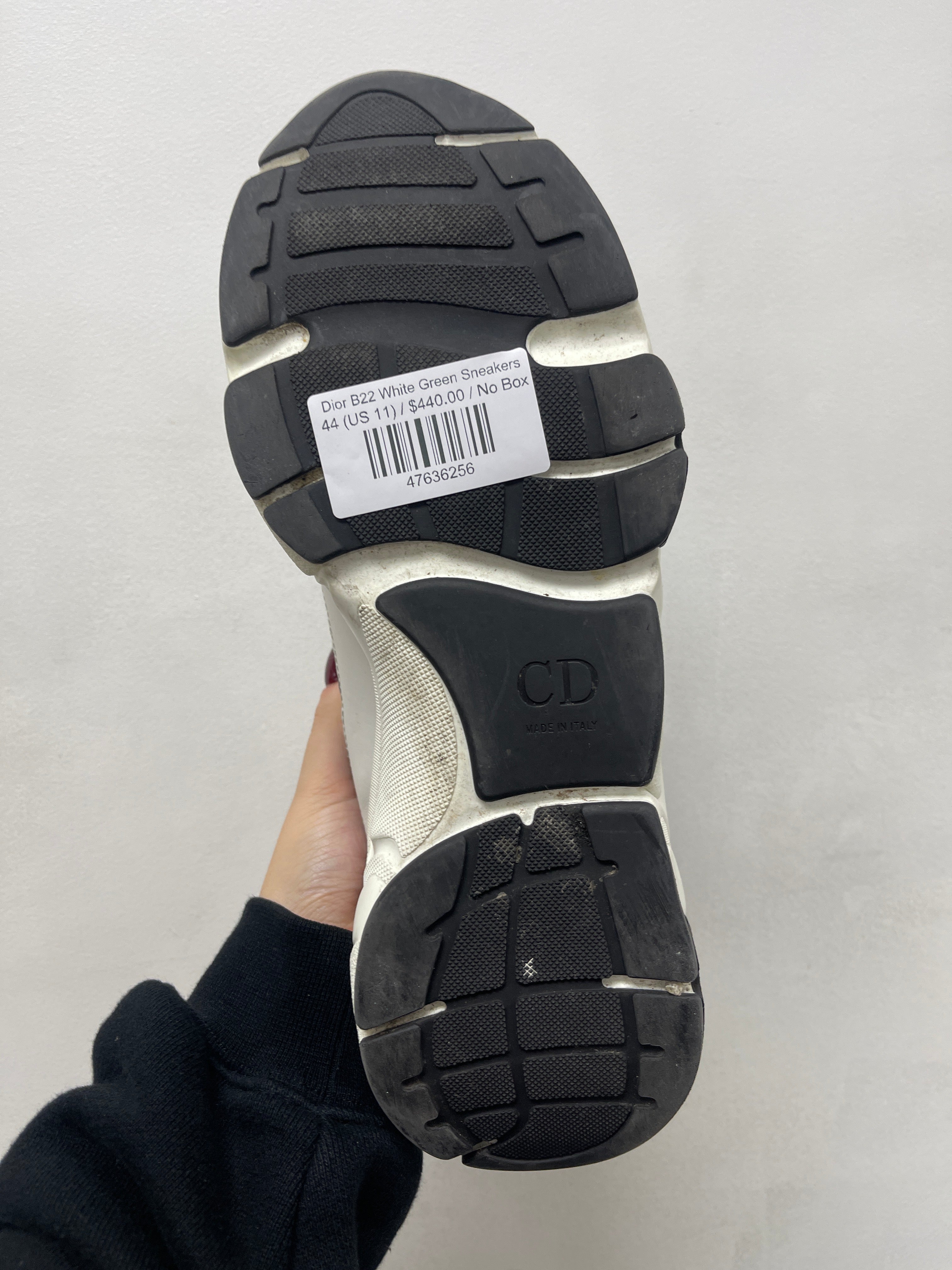 Dior B22 White Green Sneakers