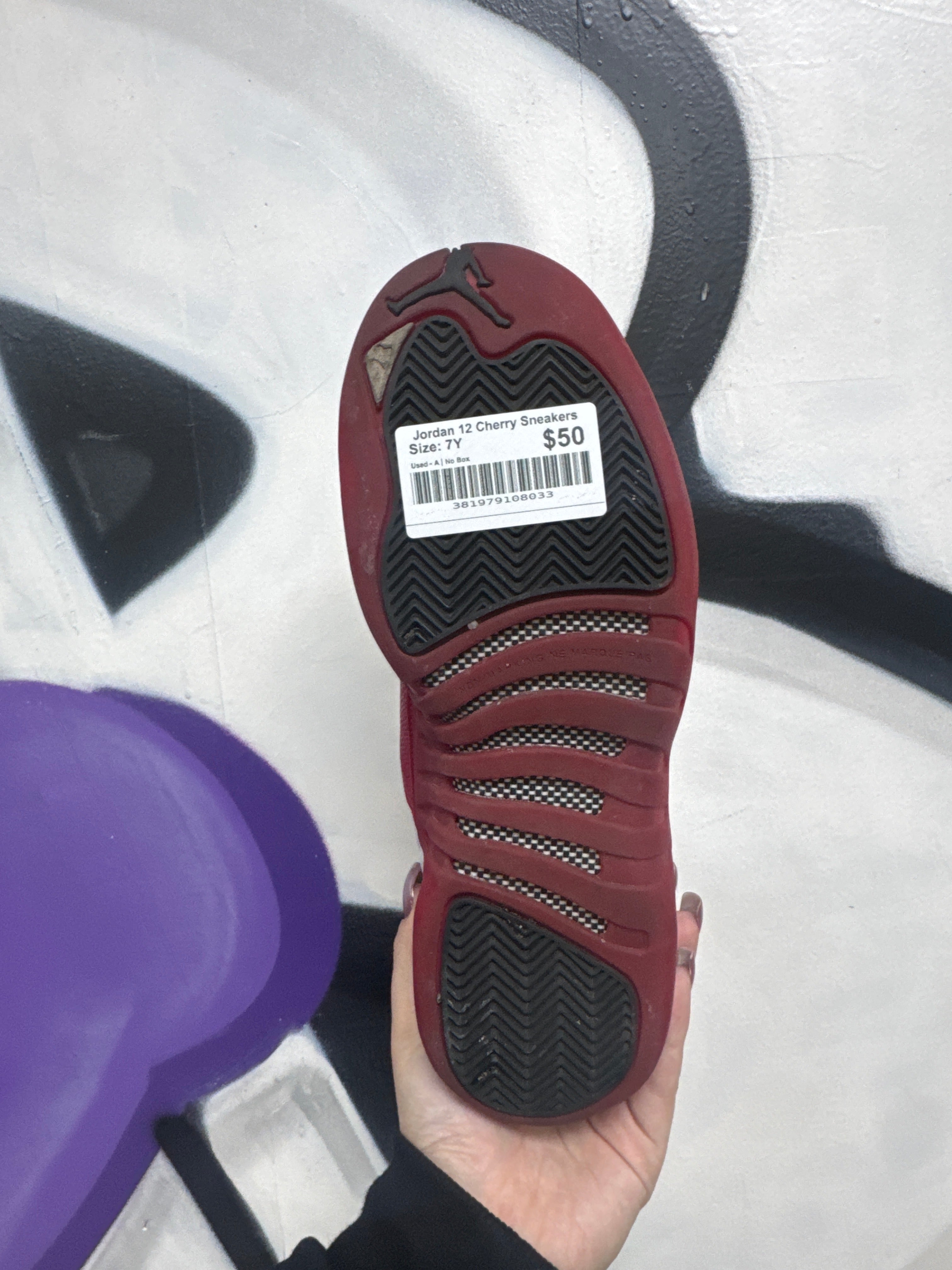 Jordan 12 Cherry Sneakers