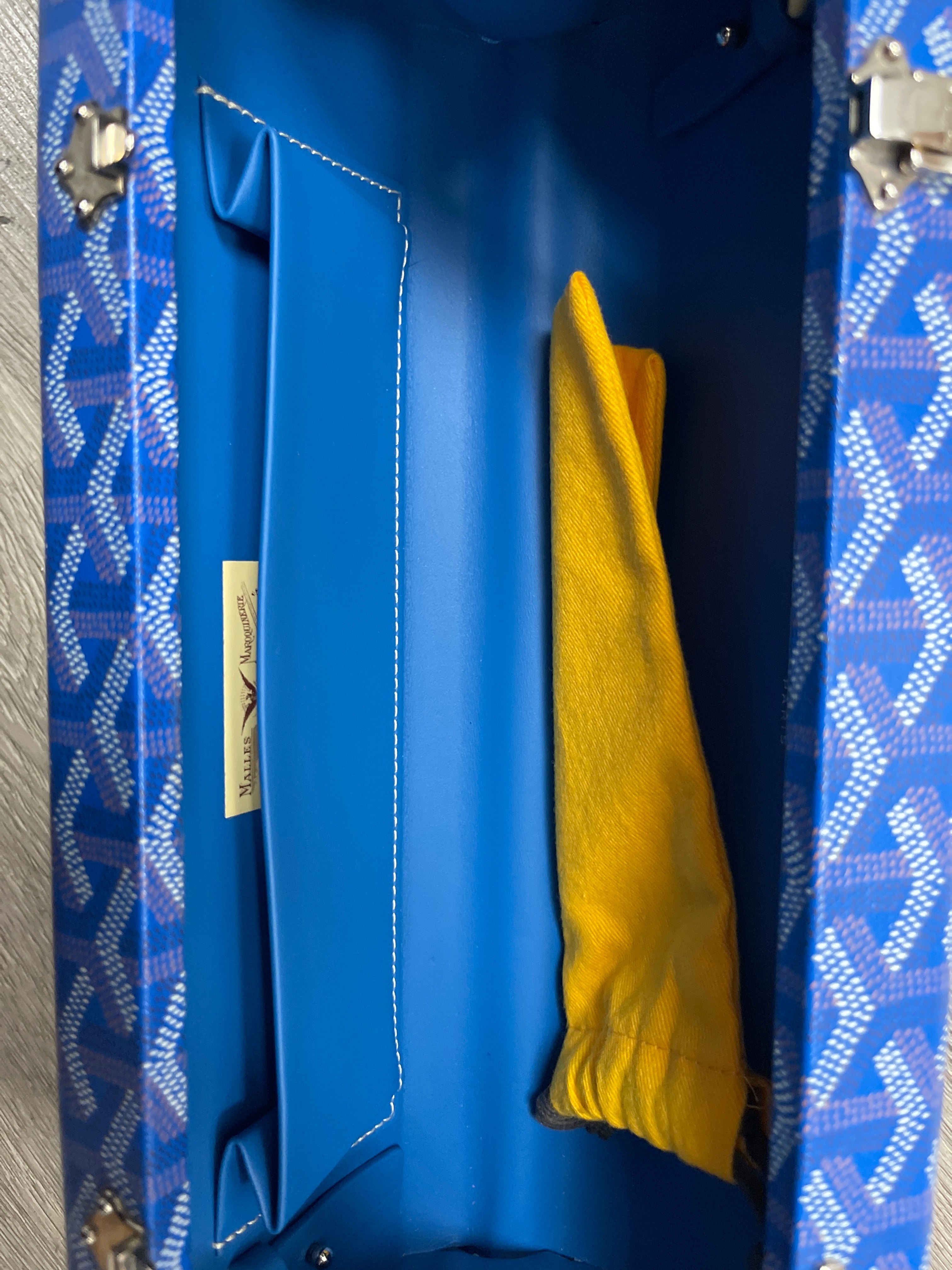 Goyard Saint Honore Clutch Sky Blue Lightly Worn No Box