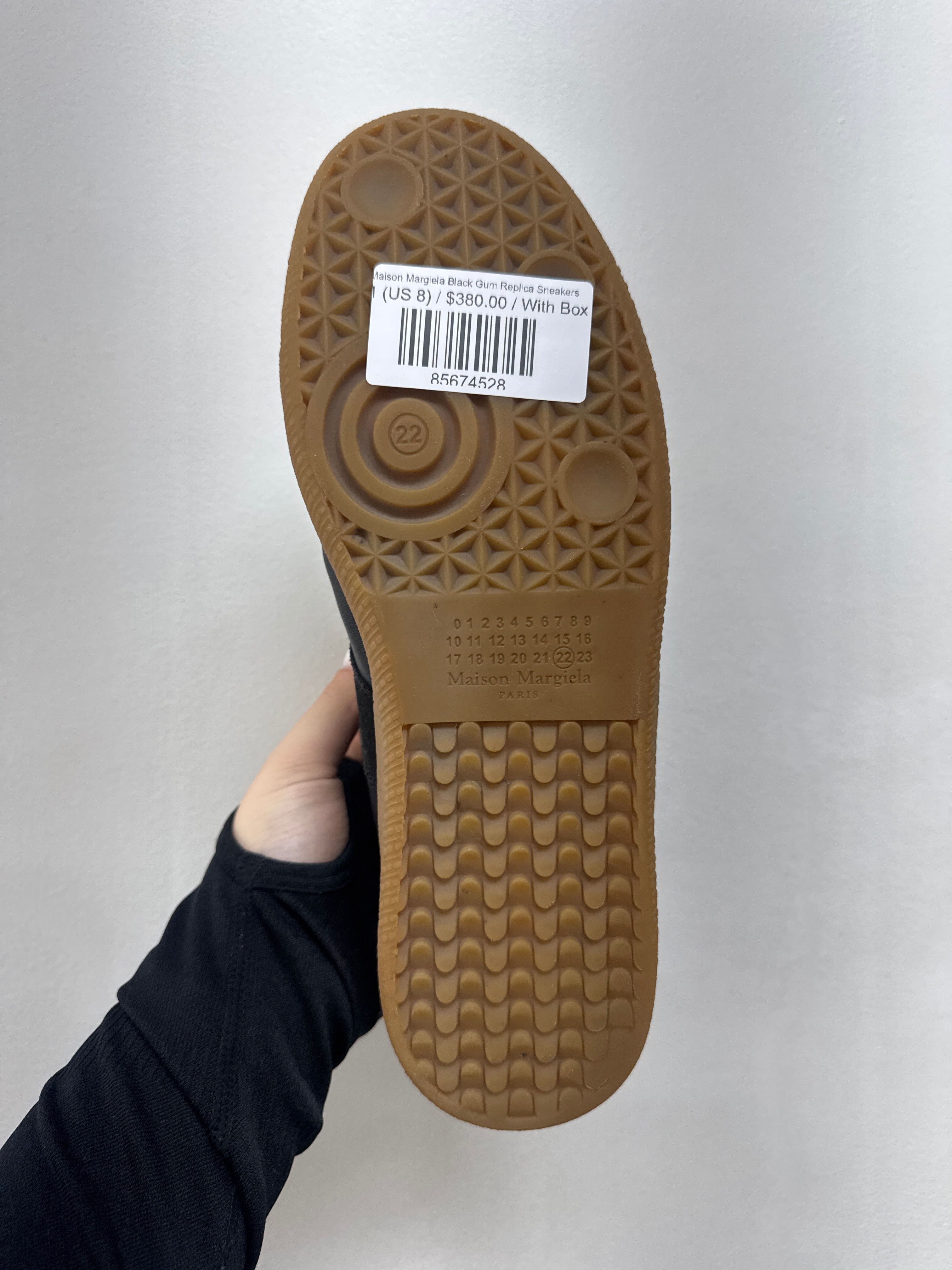 Maison Margiela Black Gum Replica Sneakers