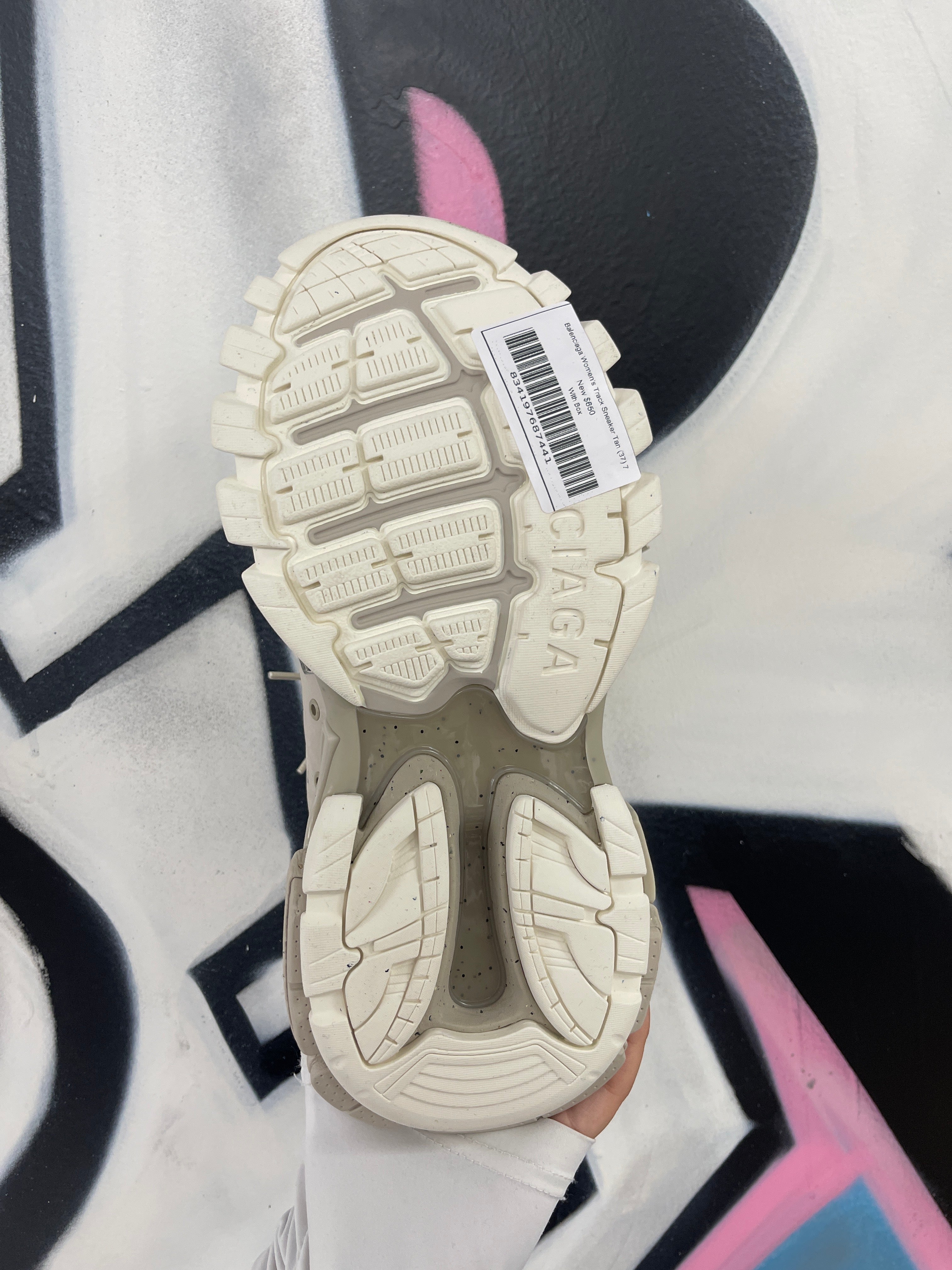 Balenciaga Women's Track Sneaker Tan (37) New With Box