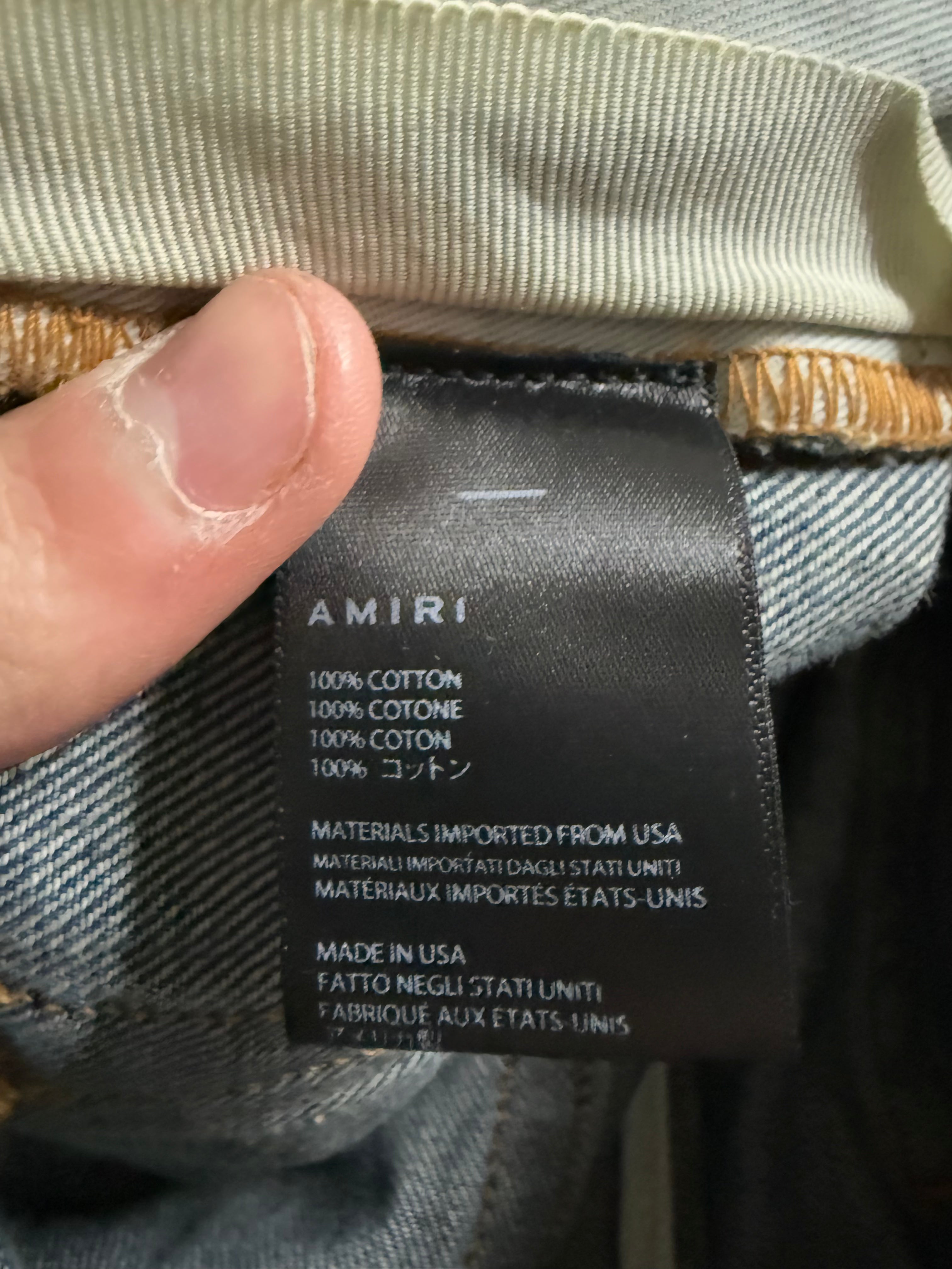 Amiri (Wide Leg) Light Wash Jeans