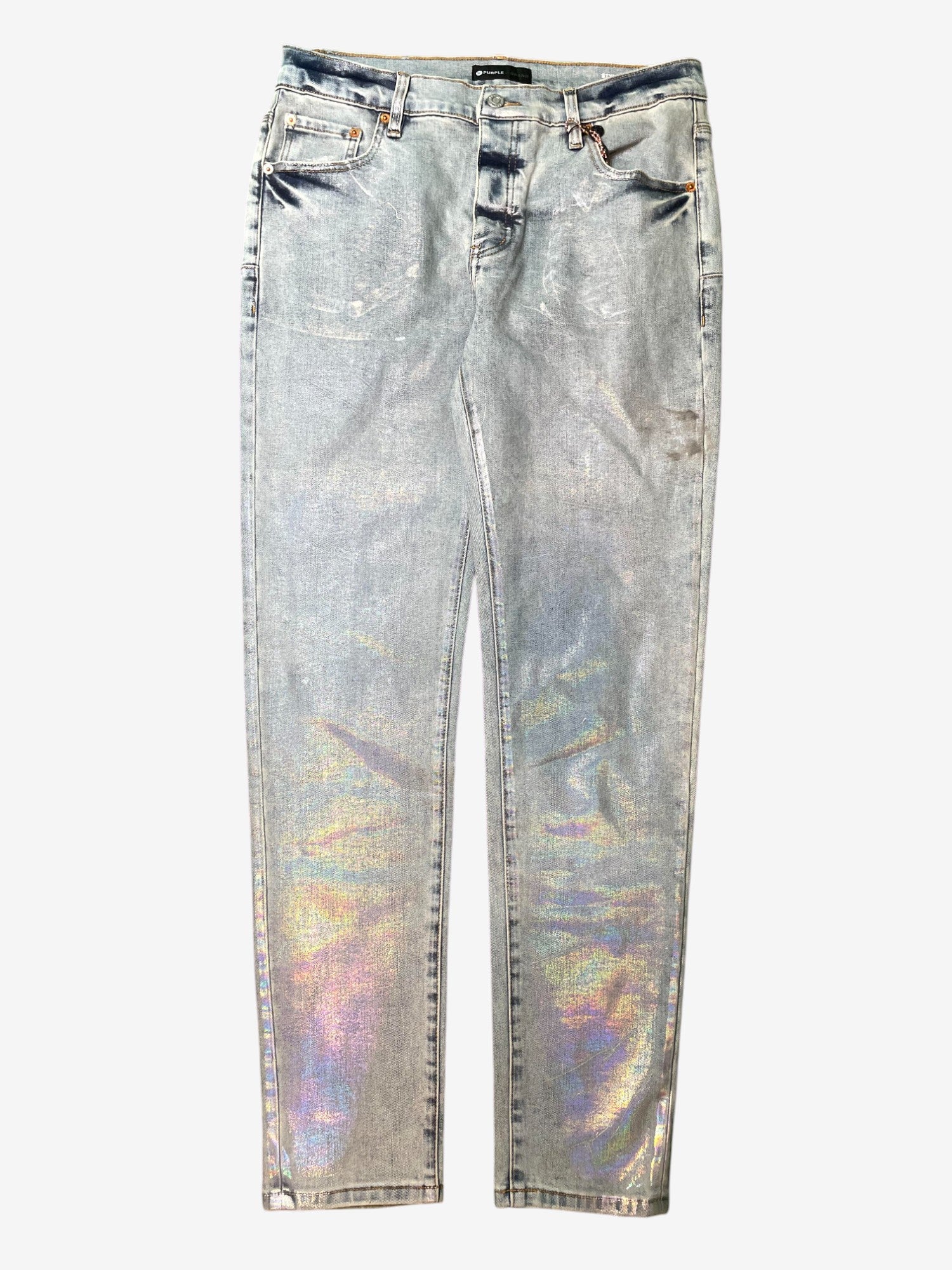 Purple Brand "Shine" Light Wash Blue Jeans