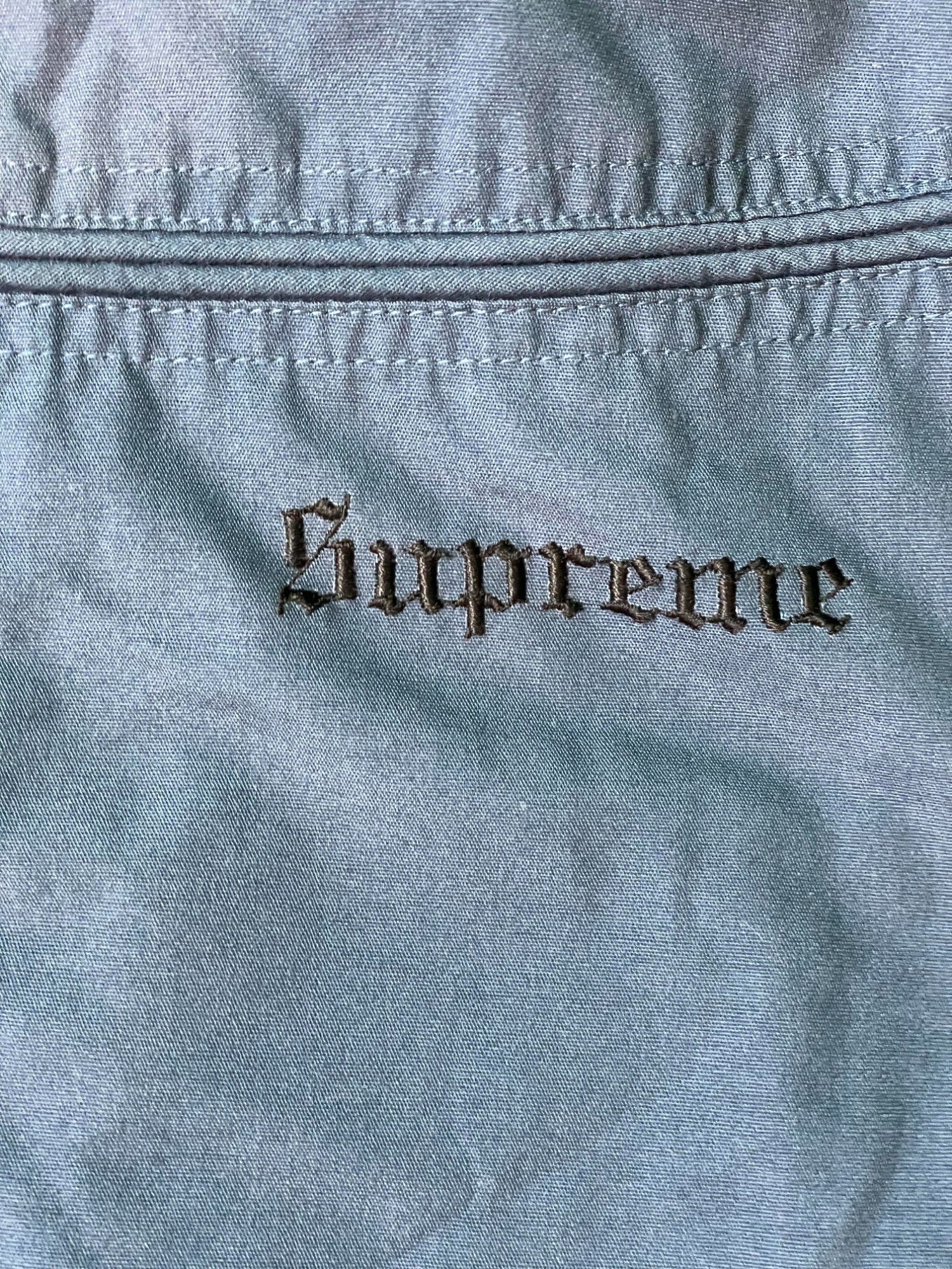 Supreme Thrasher Blue & Grey Bomber Jacket