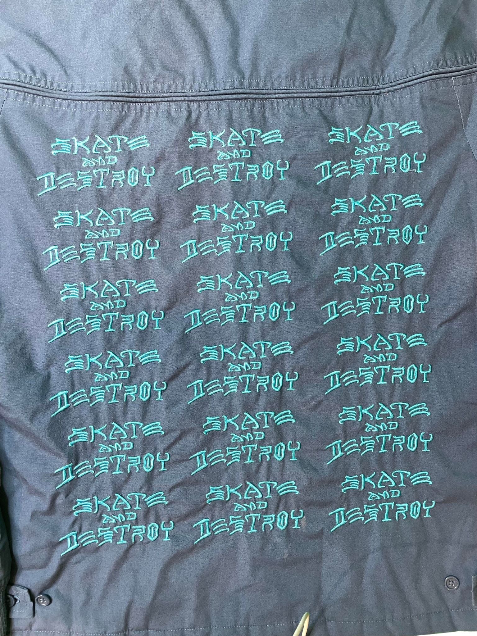 Supreme Thrasher Blue & Grey Bomber Jacket