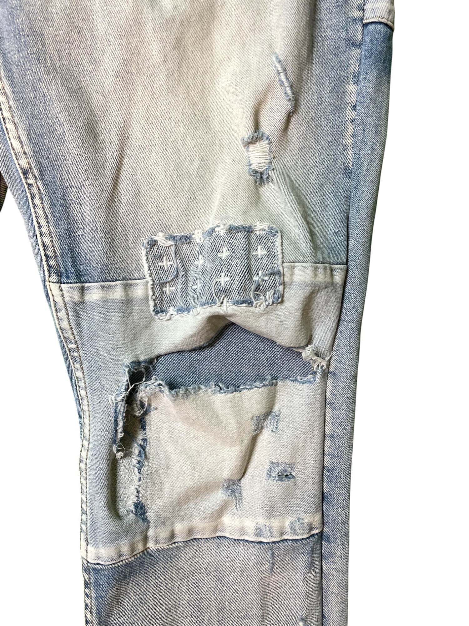 Kusbi Patched Blue Jeans