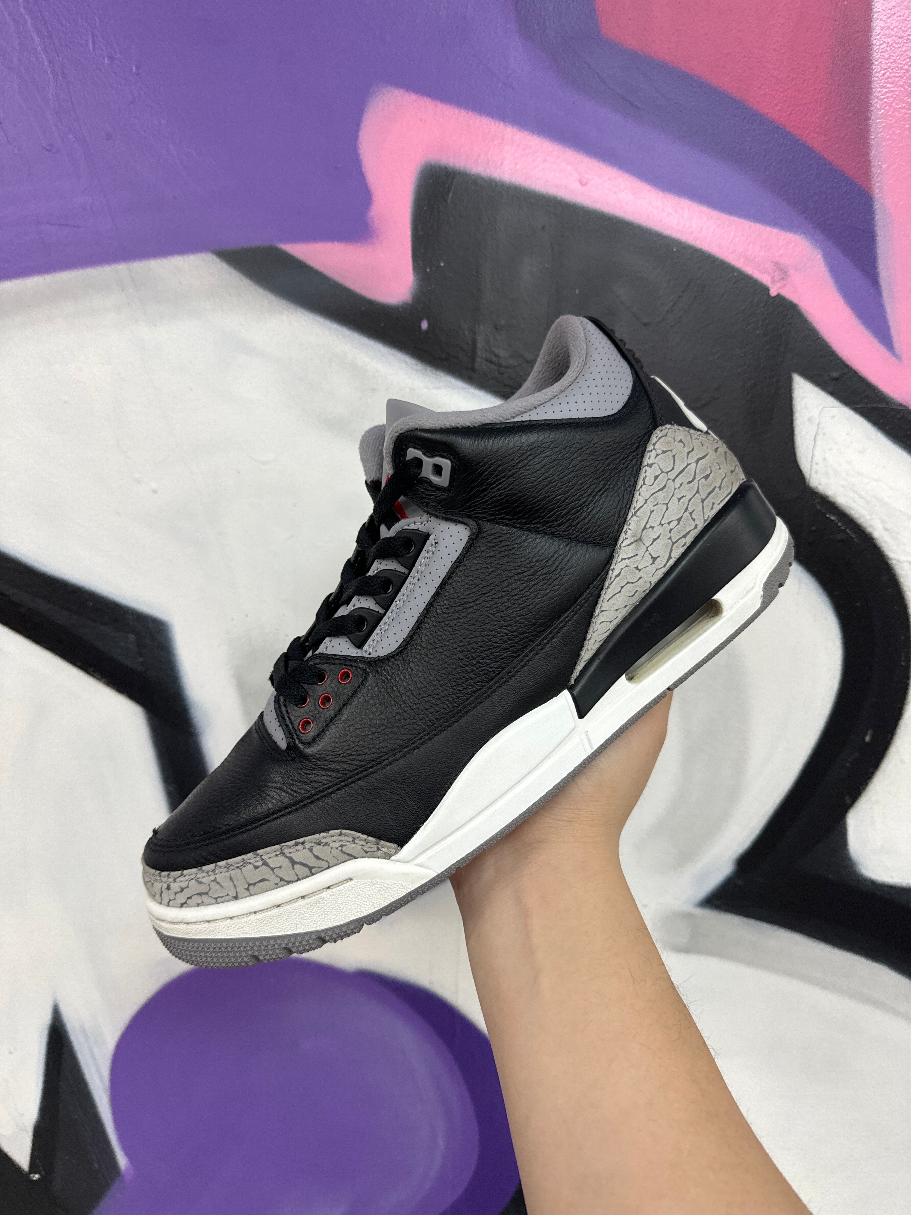 Jordan 3 Black Cement Sneakers