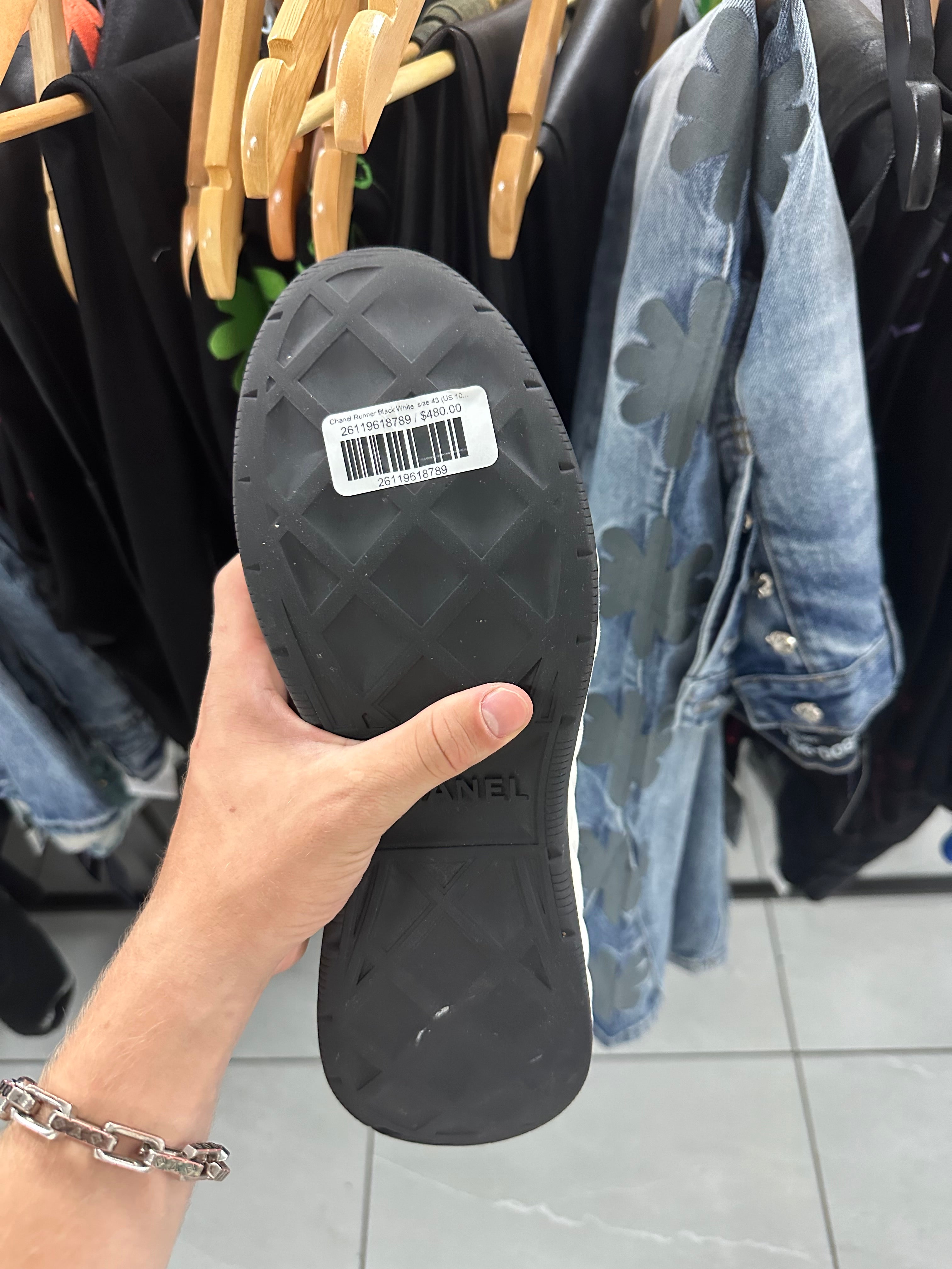 Chanel Runner Black White 43 (US 10) Used