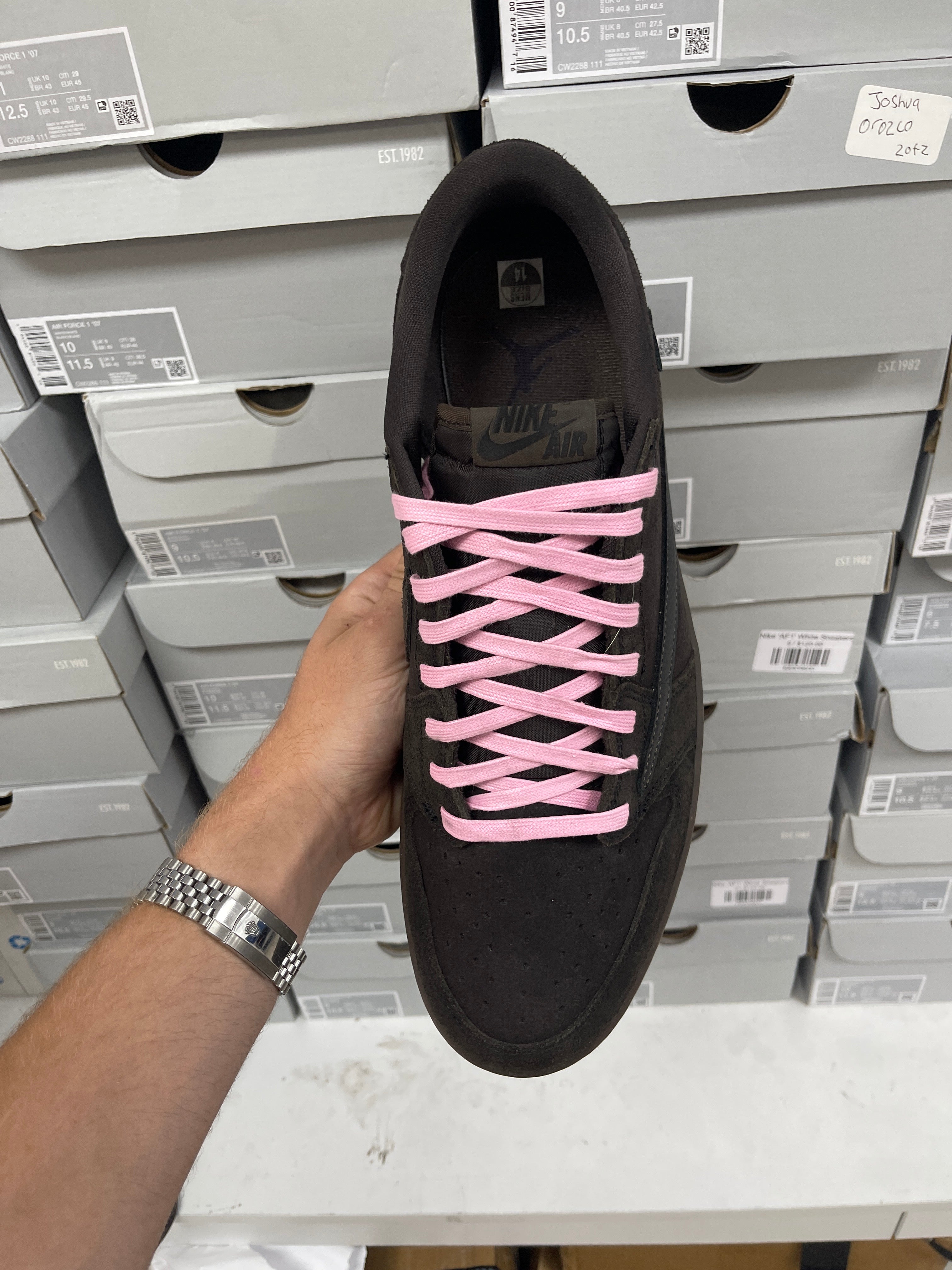 Jordan 1 Low Travis Scott Velvet Sneakers