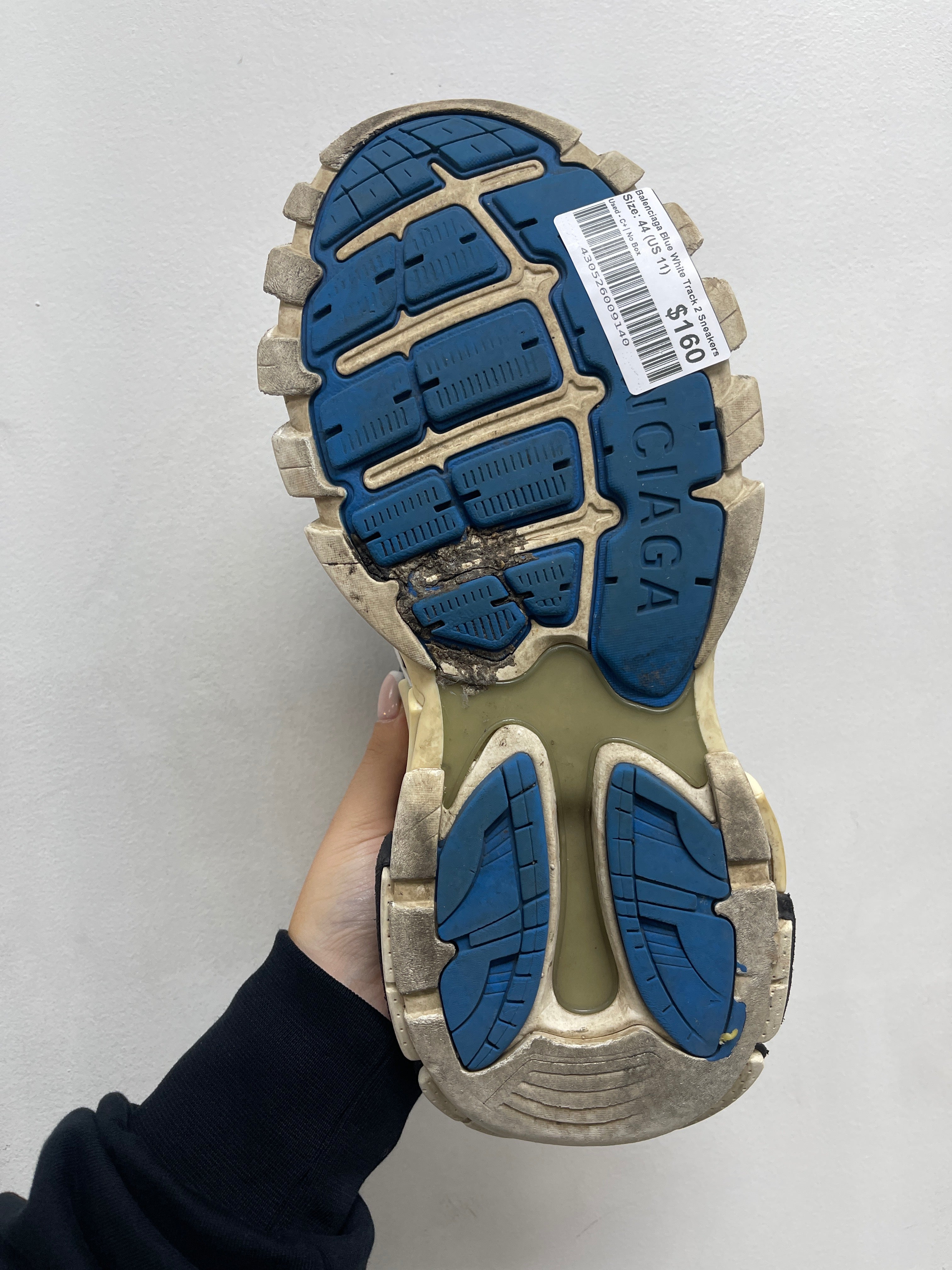 Balenciaga Blue White Track 2 Sneakers