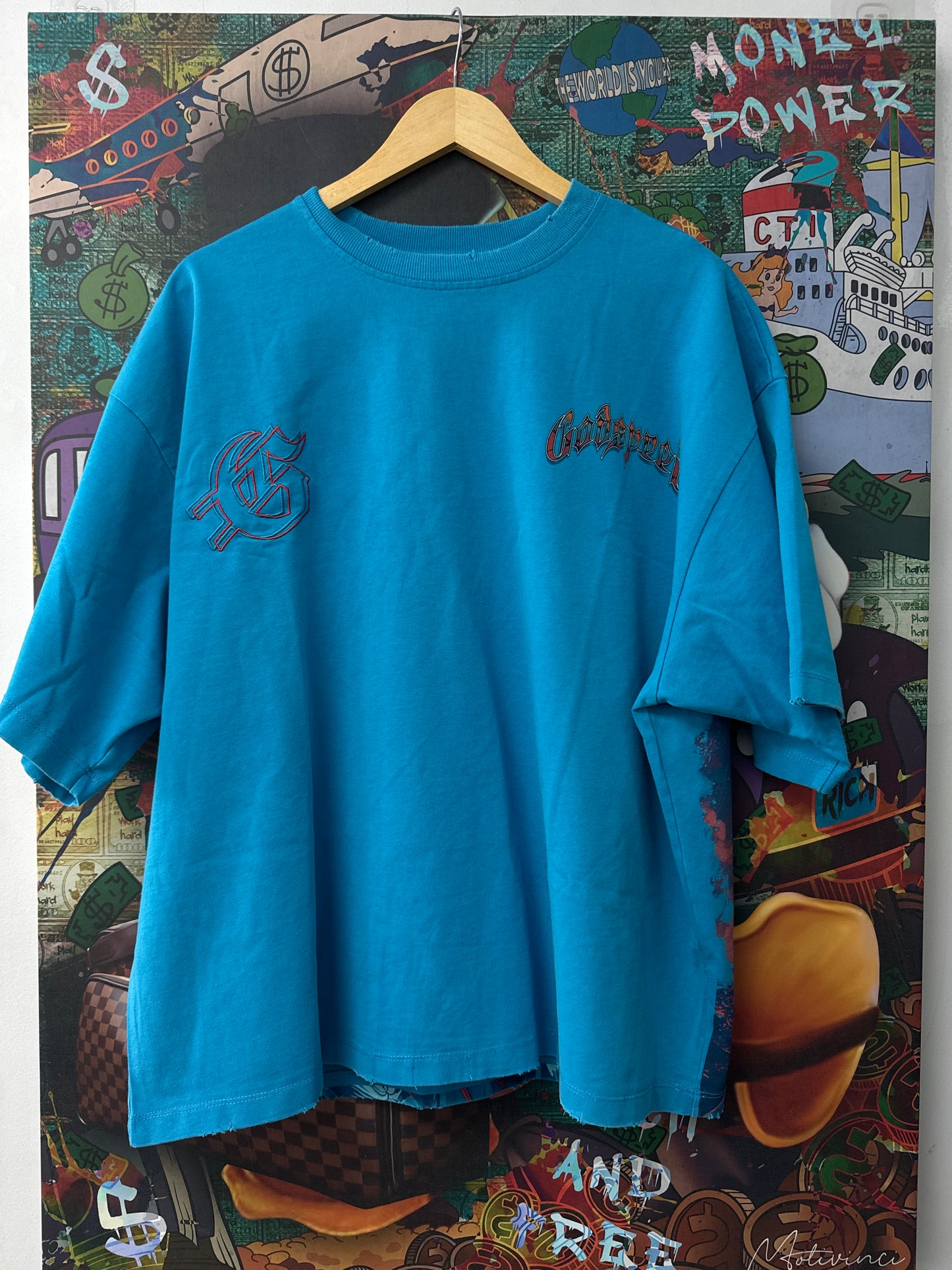 Godspeed Natural Disaster Tee Panther Blue