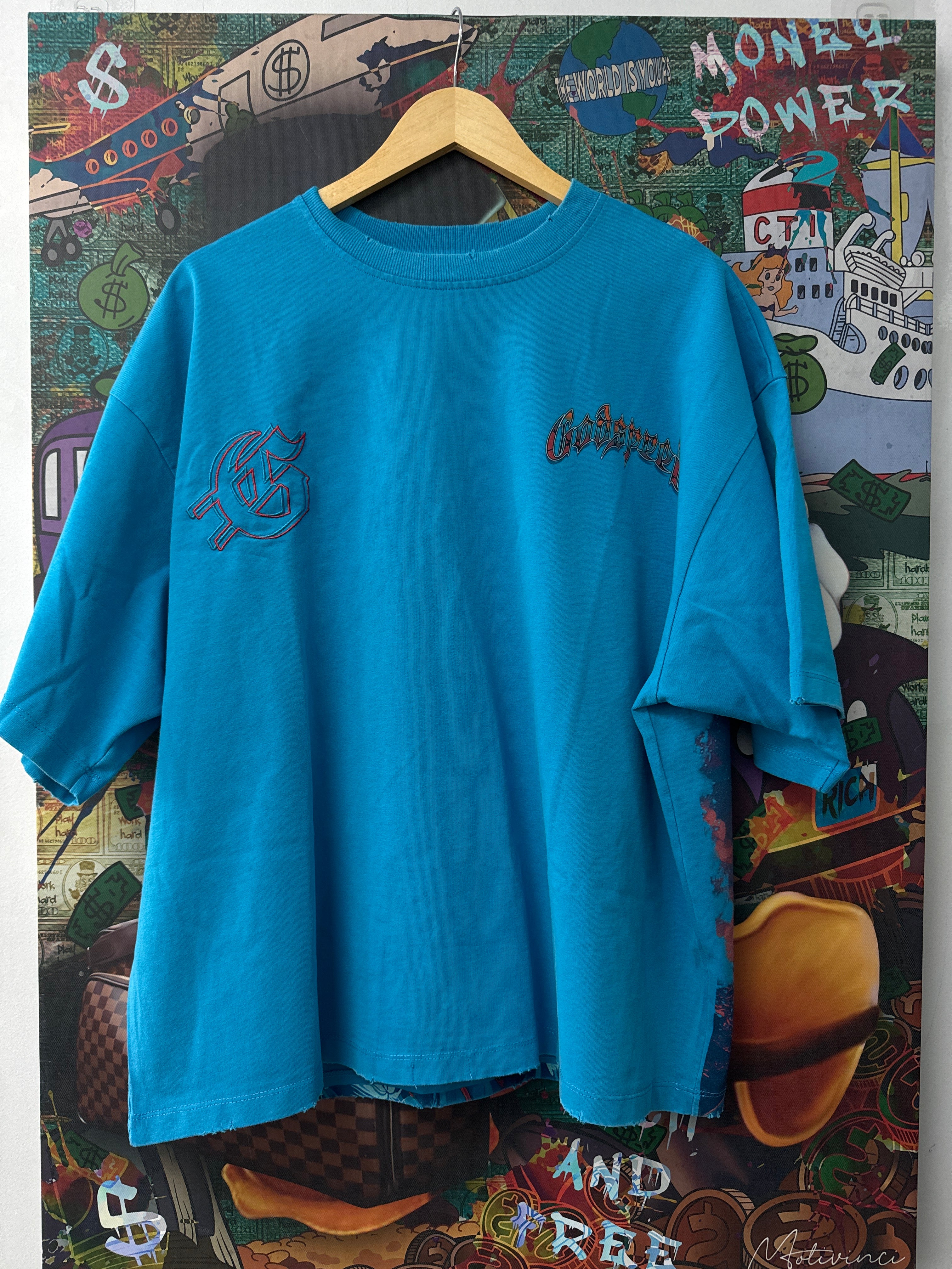 Godspeed 'Natural Disaster' Panther Blue Tee