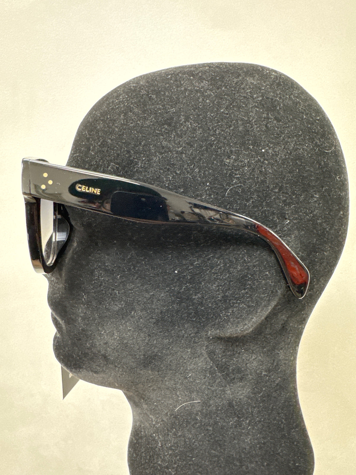 Celine Black 3 Dots Acetate Sunglasses