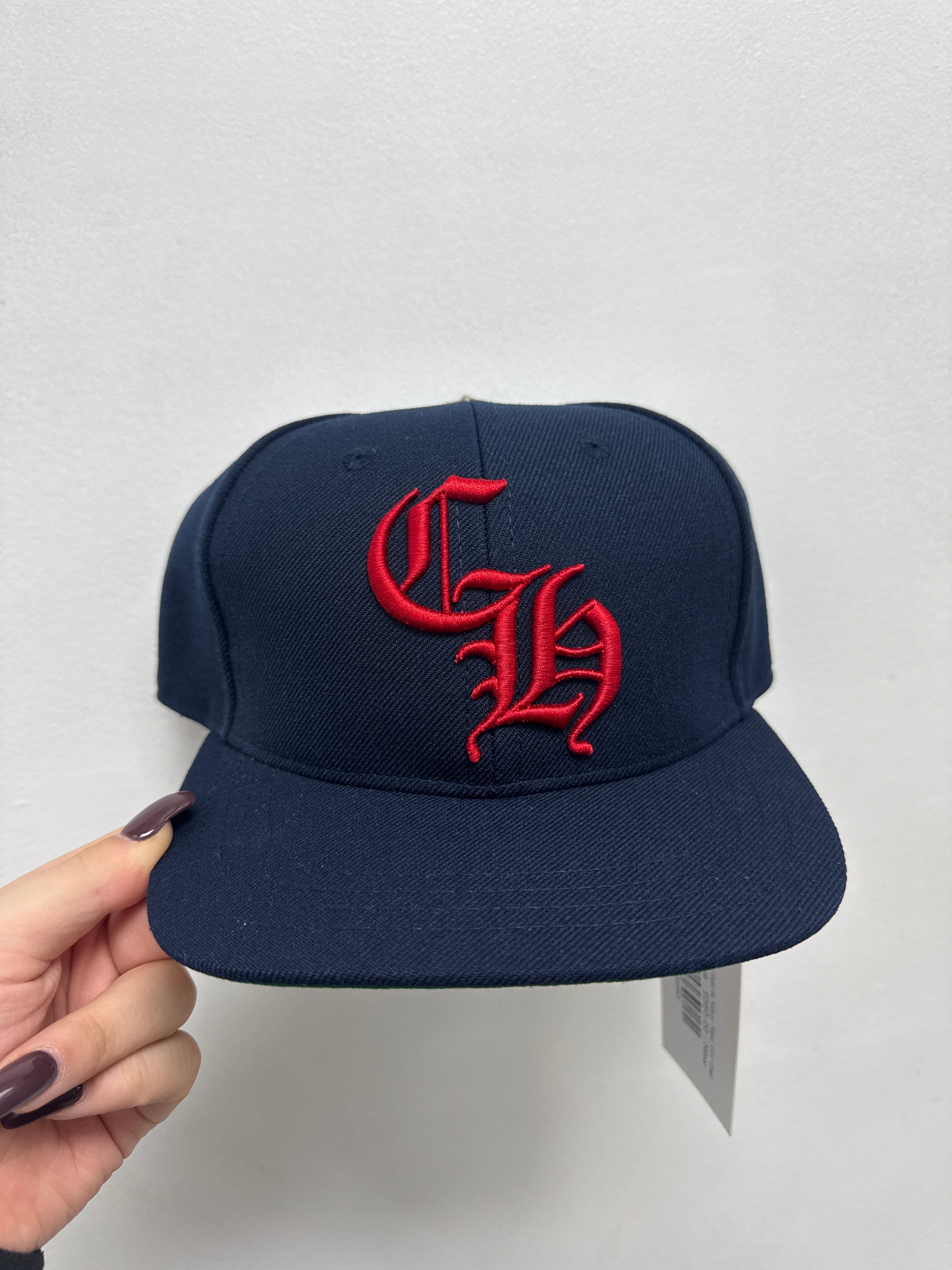 Chrome Hearts Navy Red CH Cap
