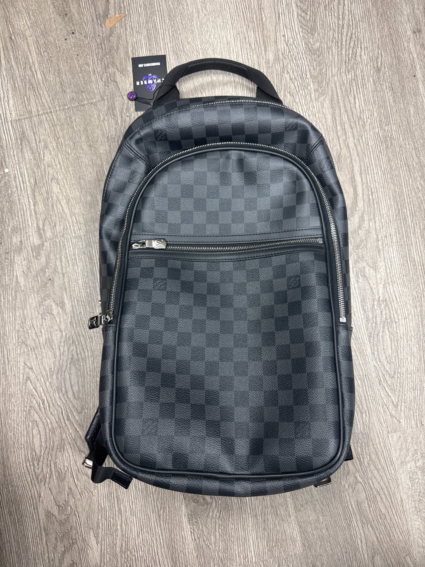 LV Black Damier Backpack Bag
