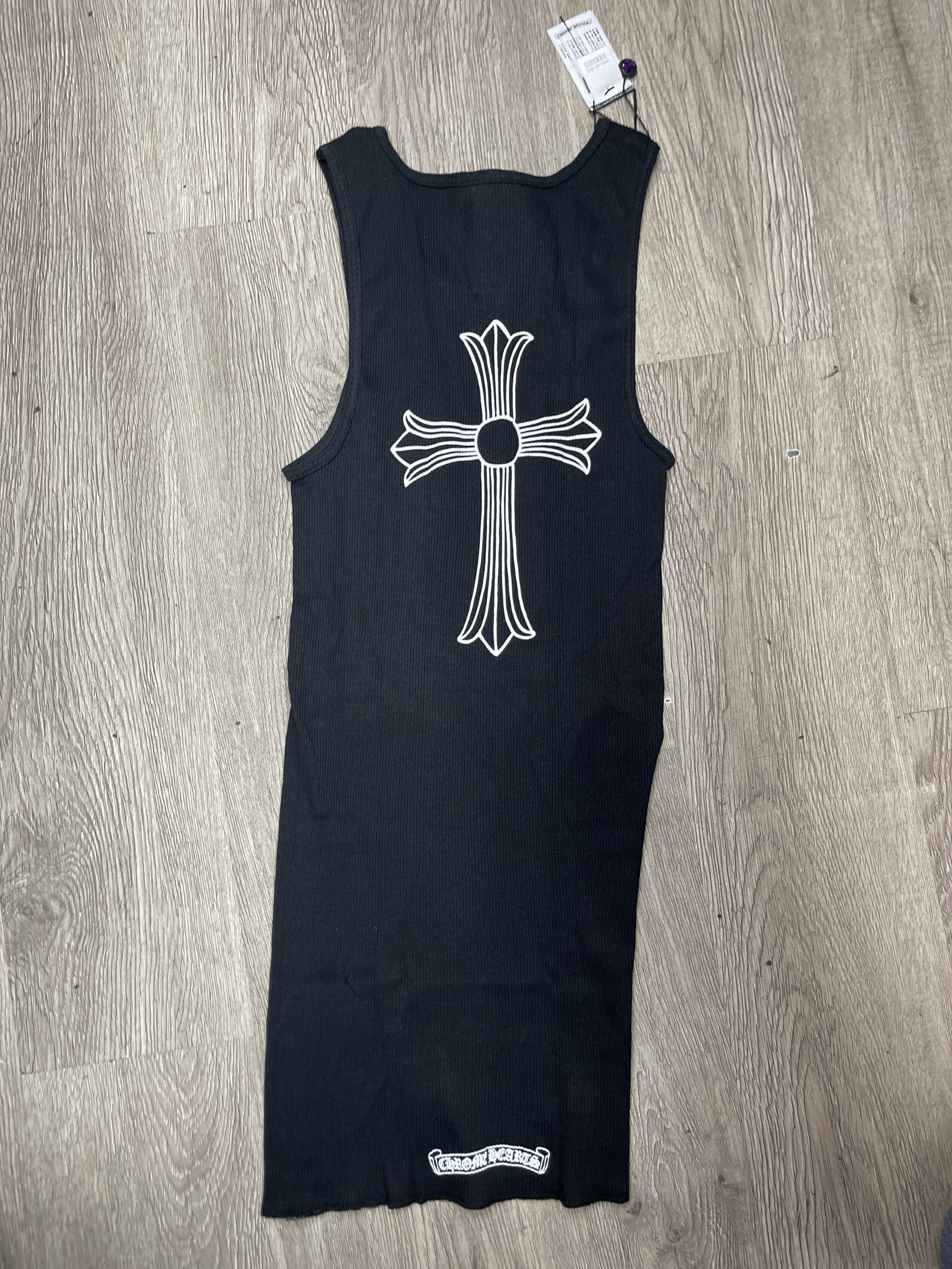 Chrome Hearts T Bar Black White Tank Top