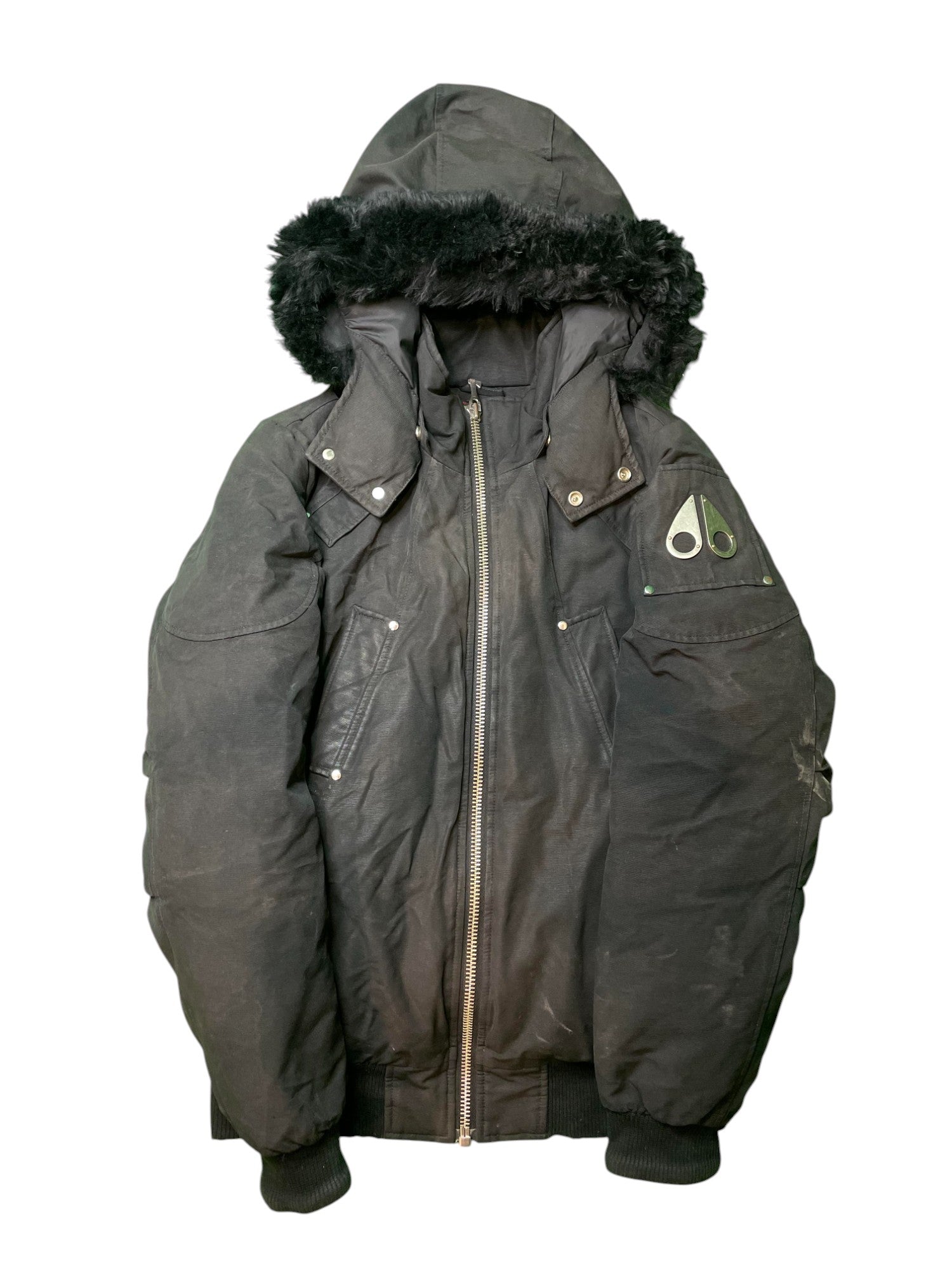 Moose Knuckles "Ballistic Bomber" Neoshear Black Coat