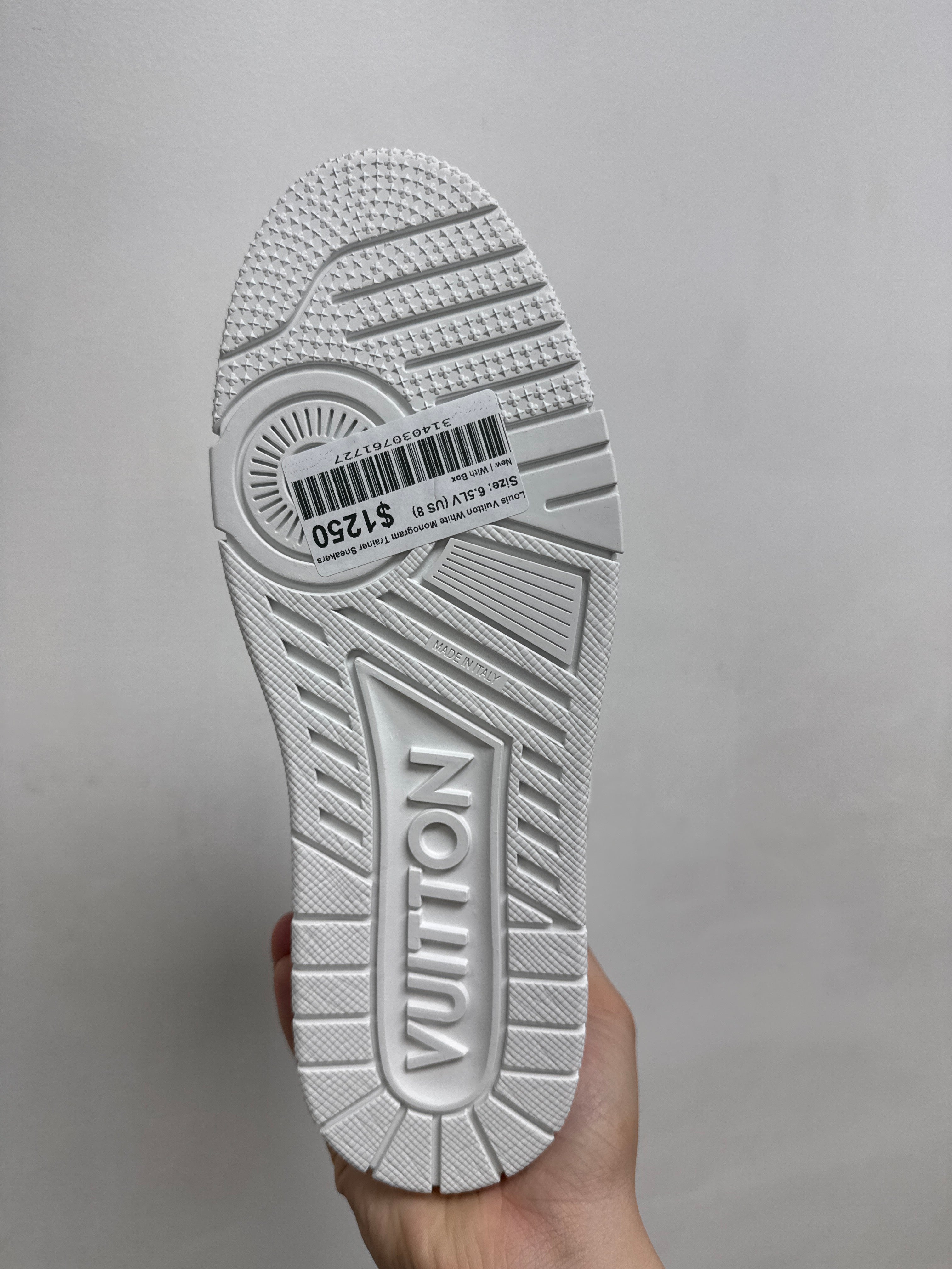 Louis Vuitton White Monogram Trainer Sneakers