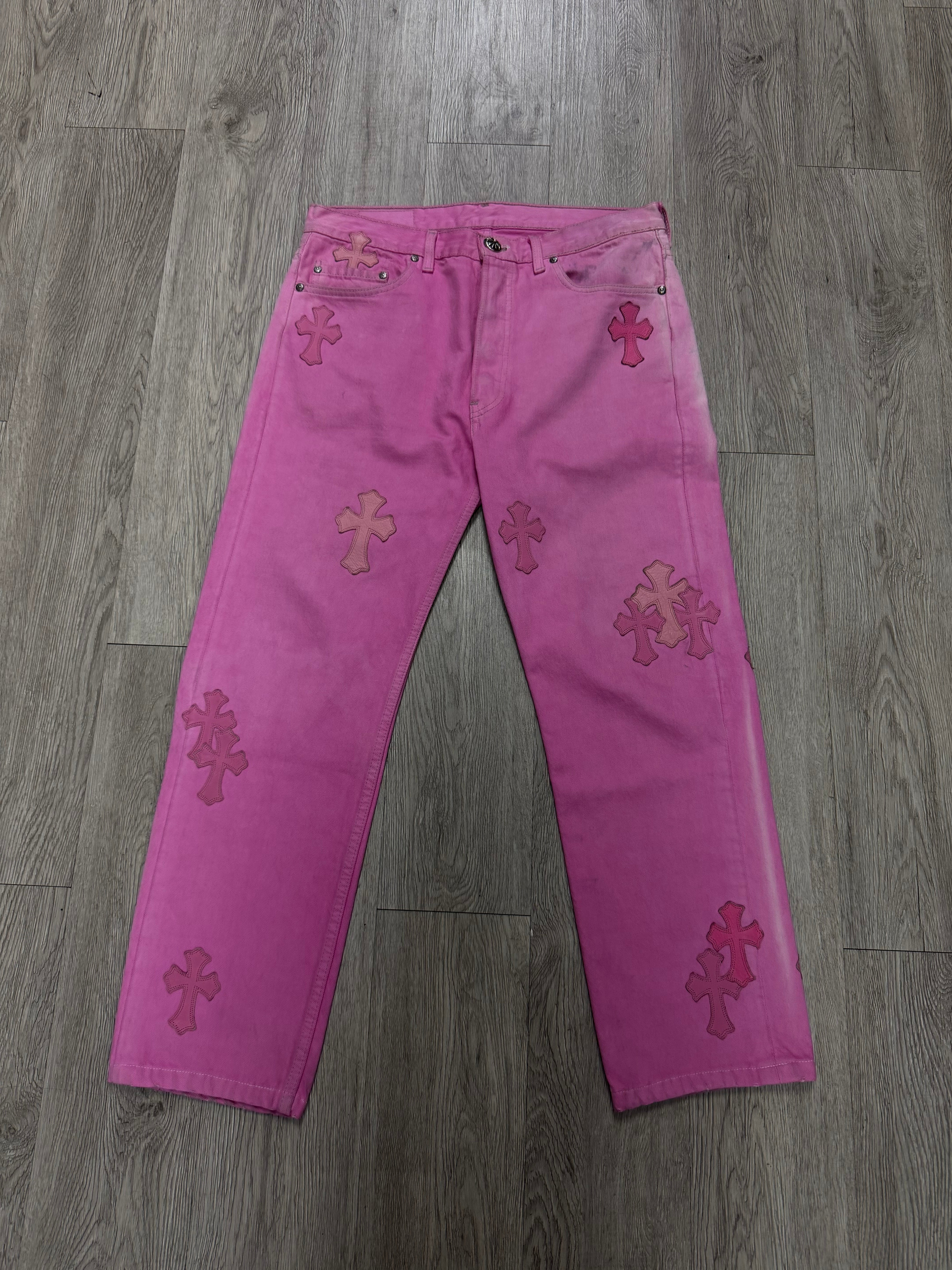 Chrome Hearts Pink Sex Records Levi's 501 Jeans