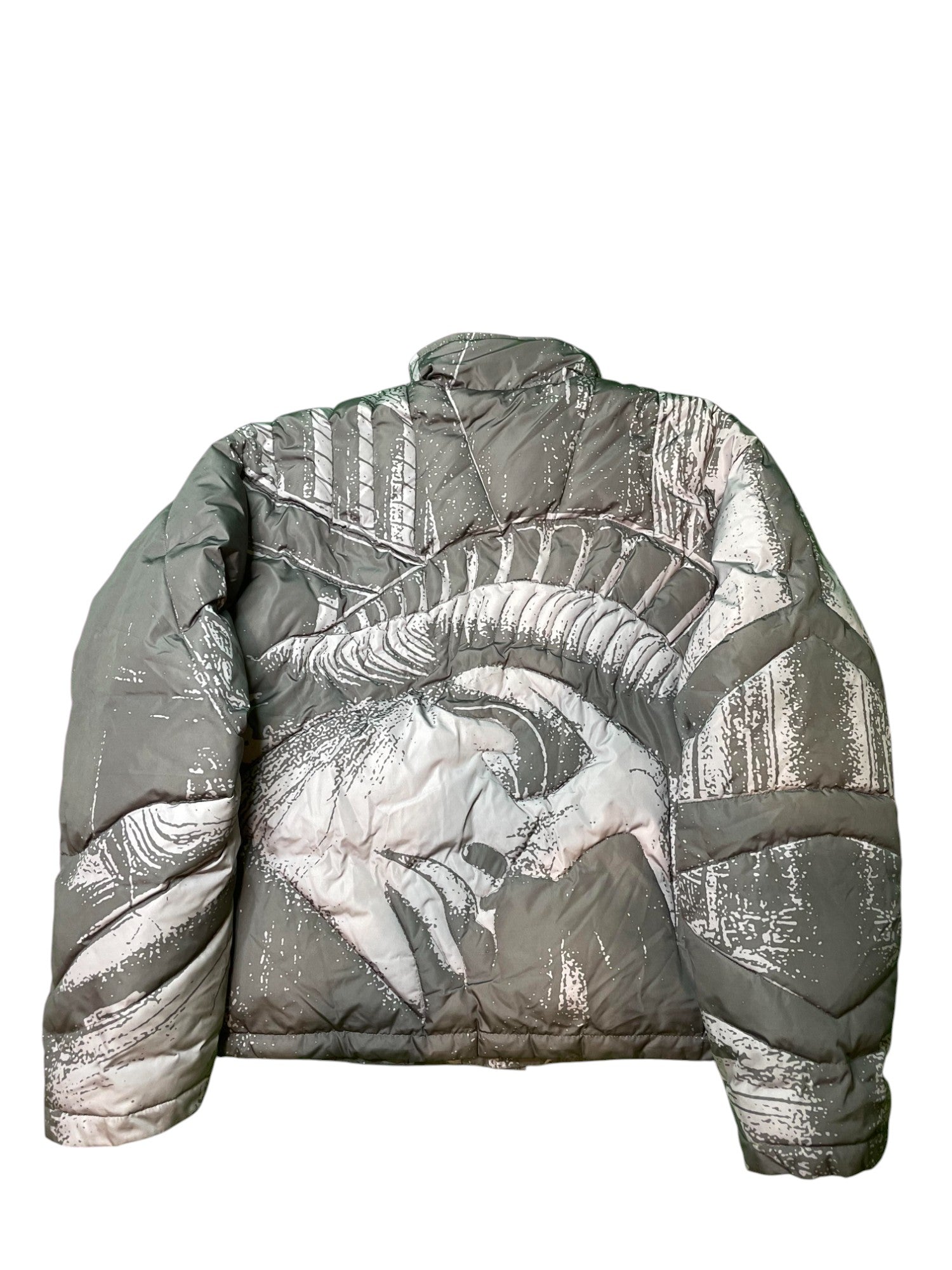 Vale New York Puffer Silver & Grey Jacket