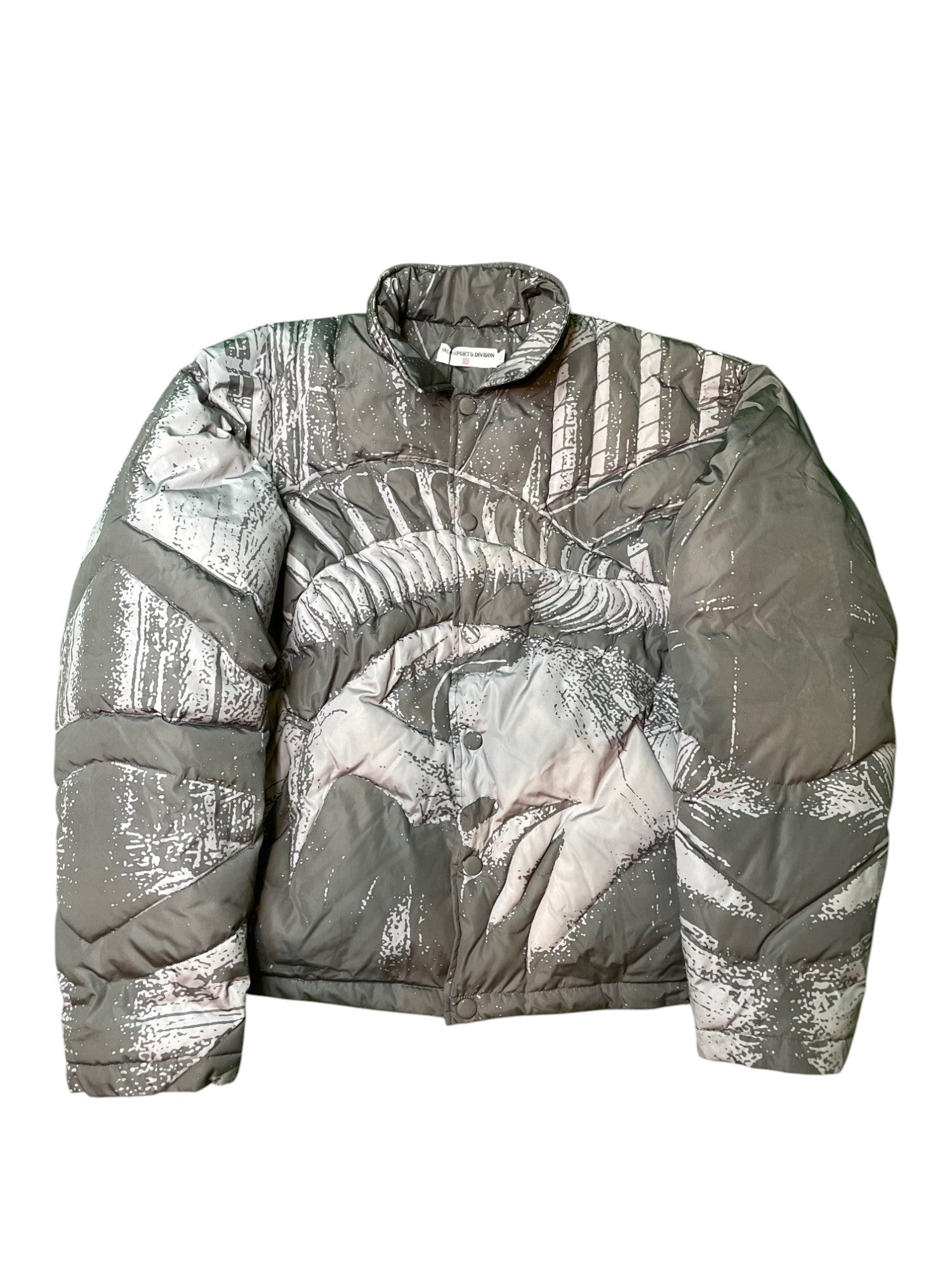 Vale New York Puffer Silver & Grey Jacket