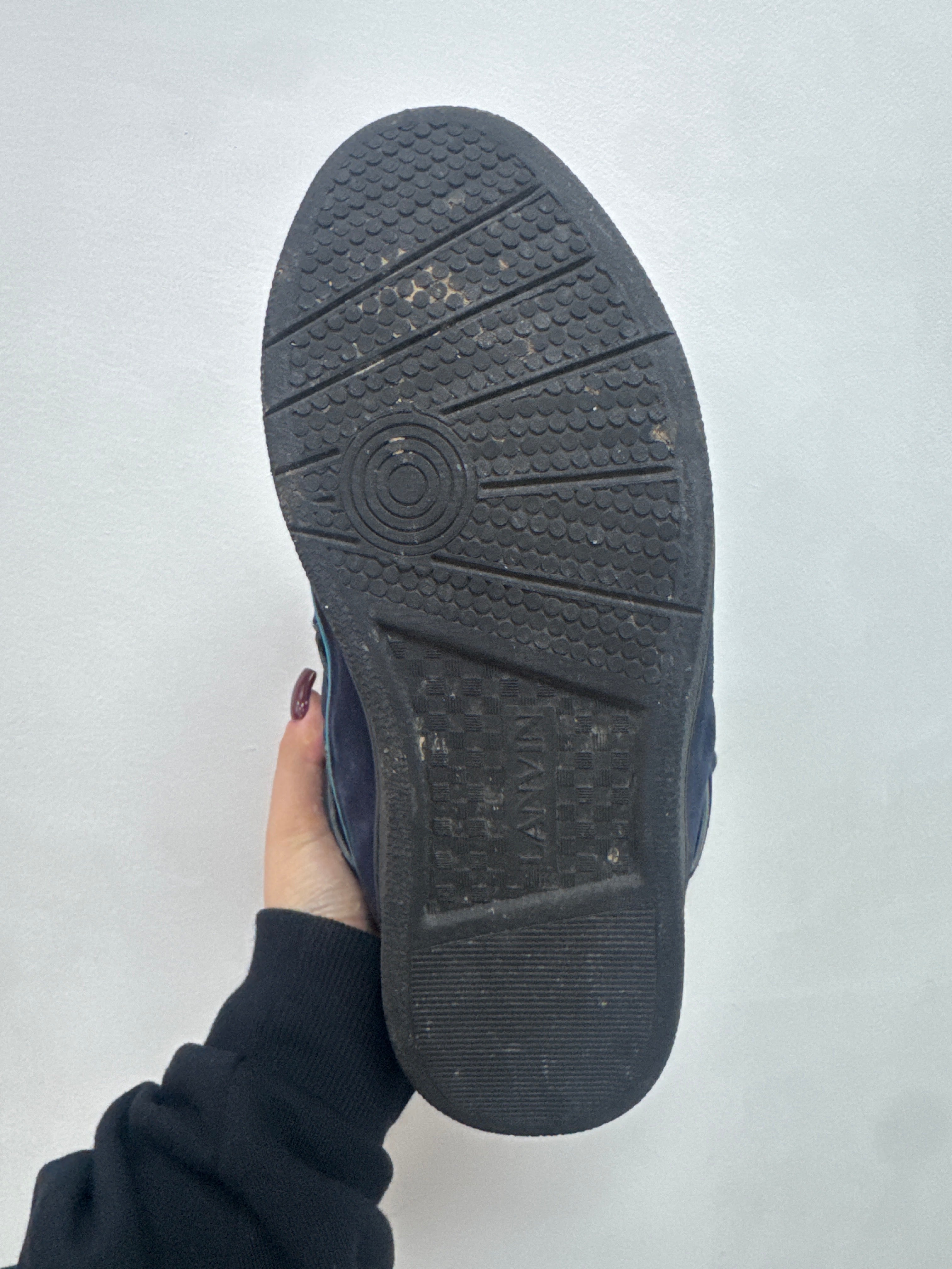 Lanvin Navy Baby Blue Sneakers