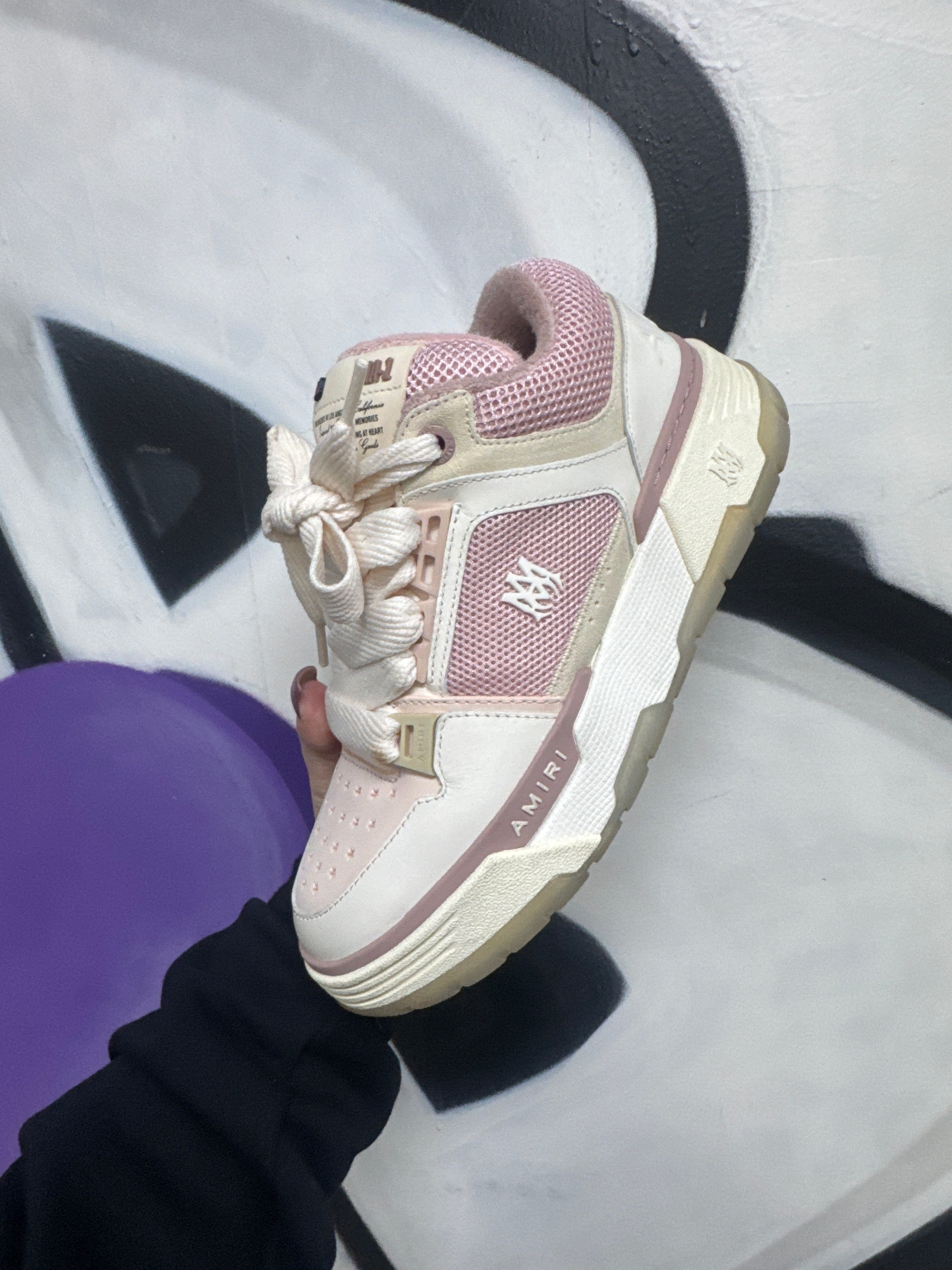 Amiri Pink White MA-1 Sneakers