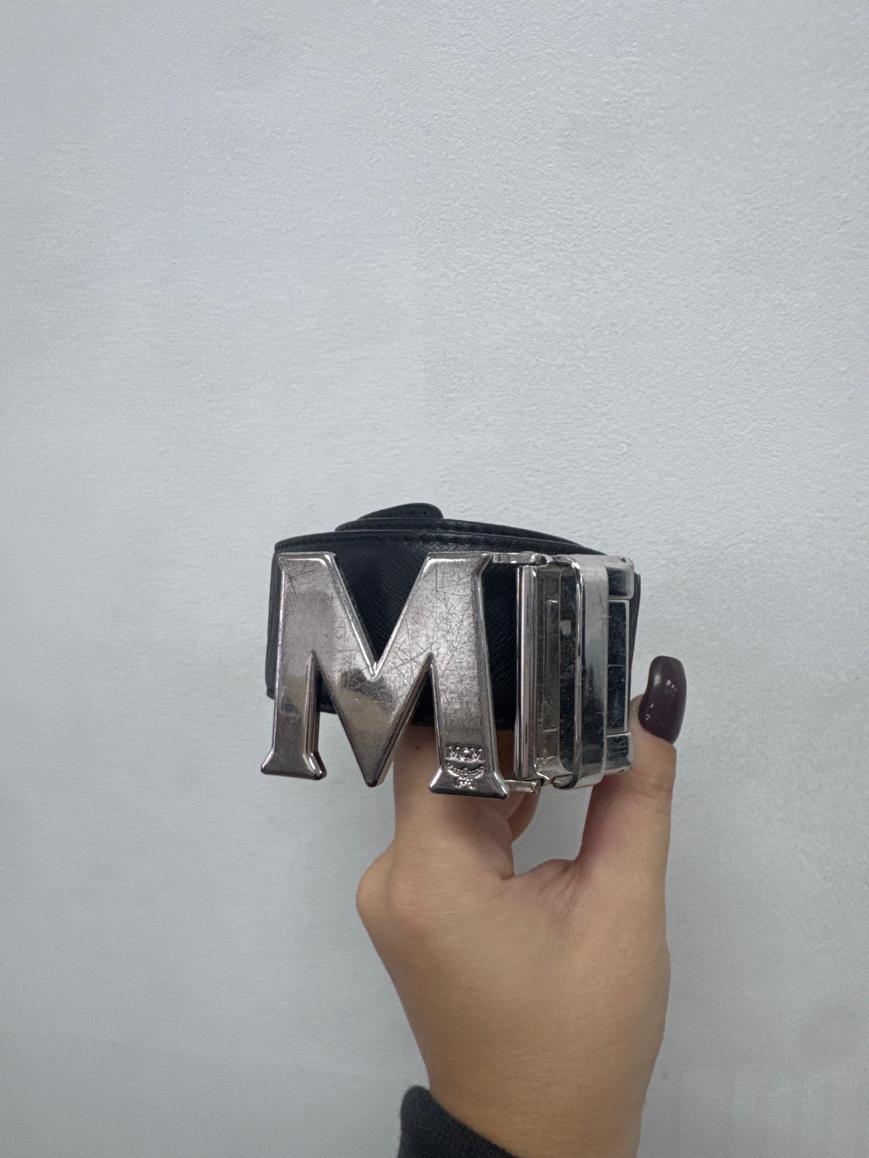 MCM Reversible Cognac Black Belt