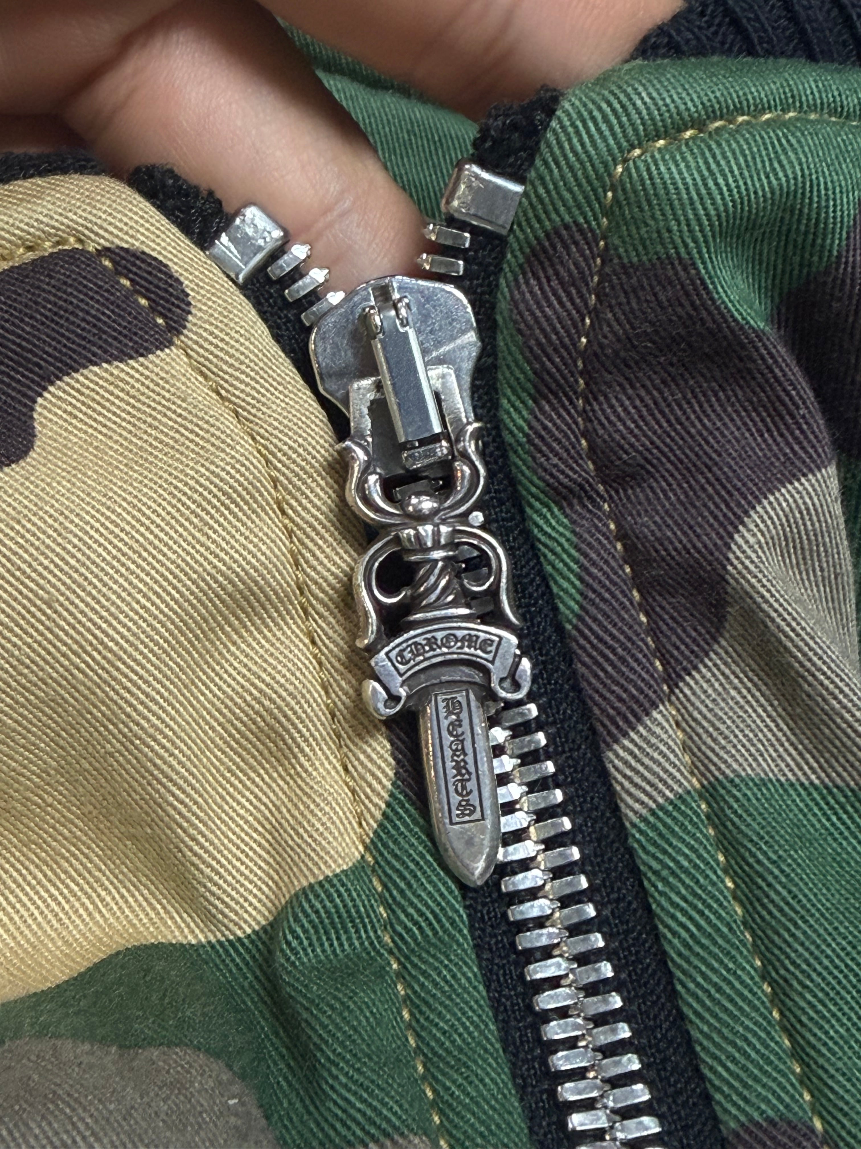 Chrome Hearts Matty Boy Sex Records Camo Bomber Jacket