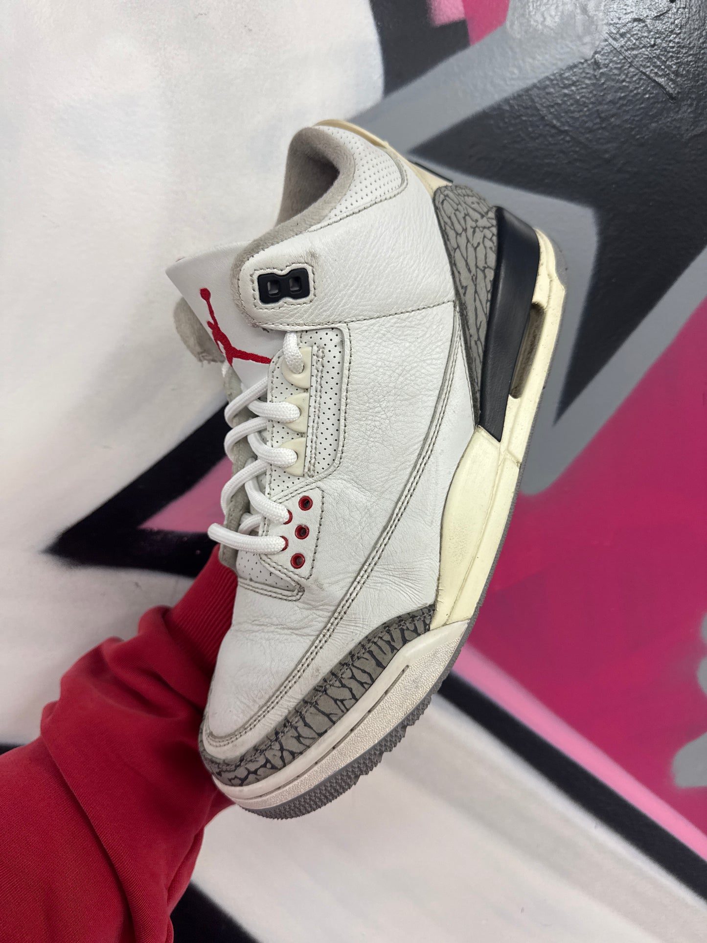 Jordan 3 Reimagined Used (REPLACEMENT LACED) No Box