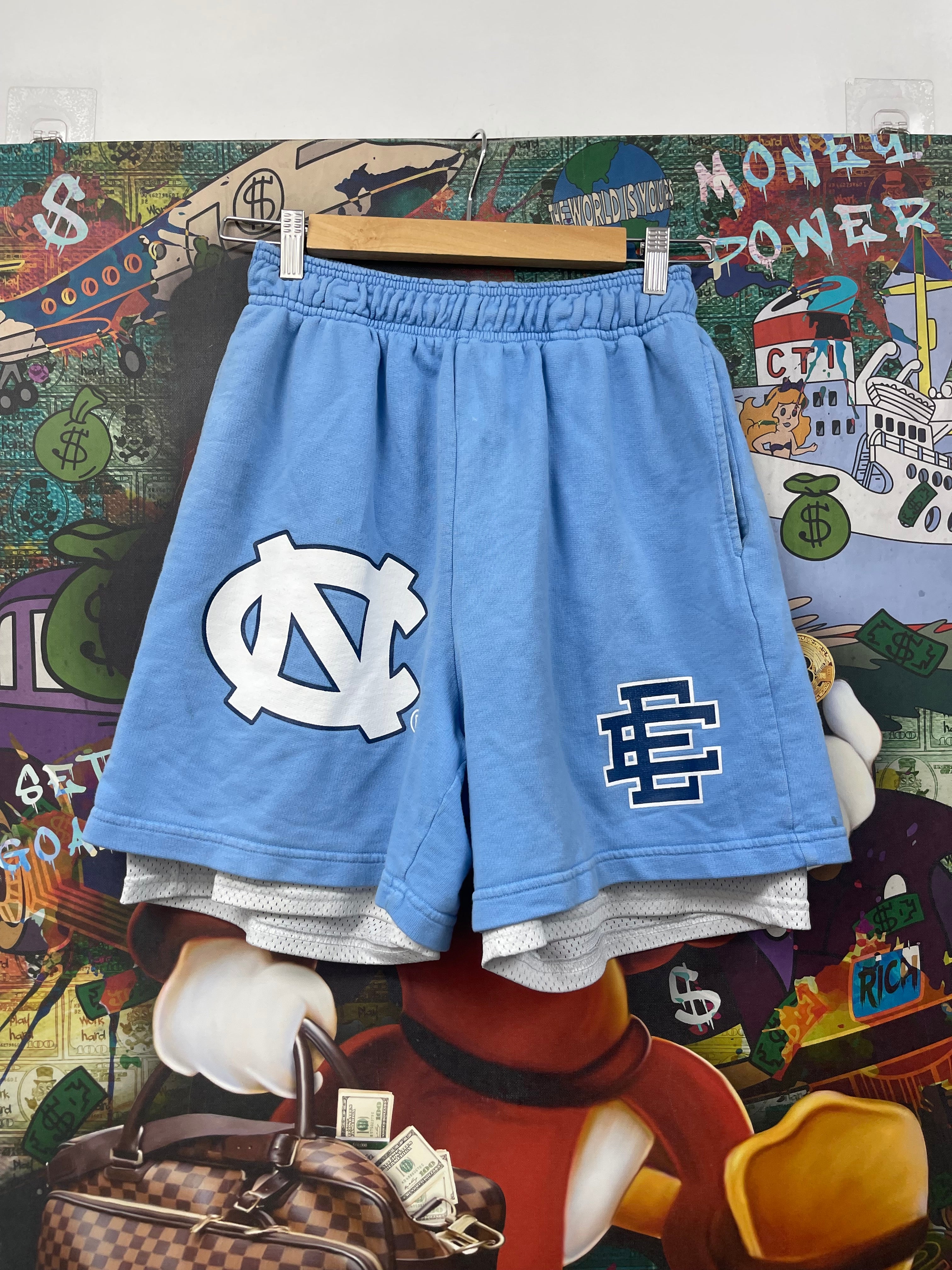Eric Emanuel UNC Double Layered Shorts