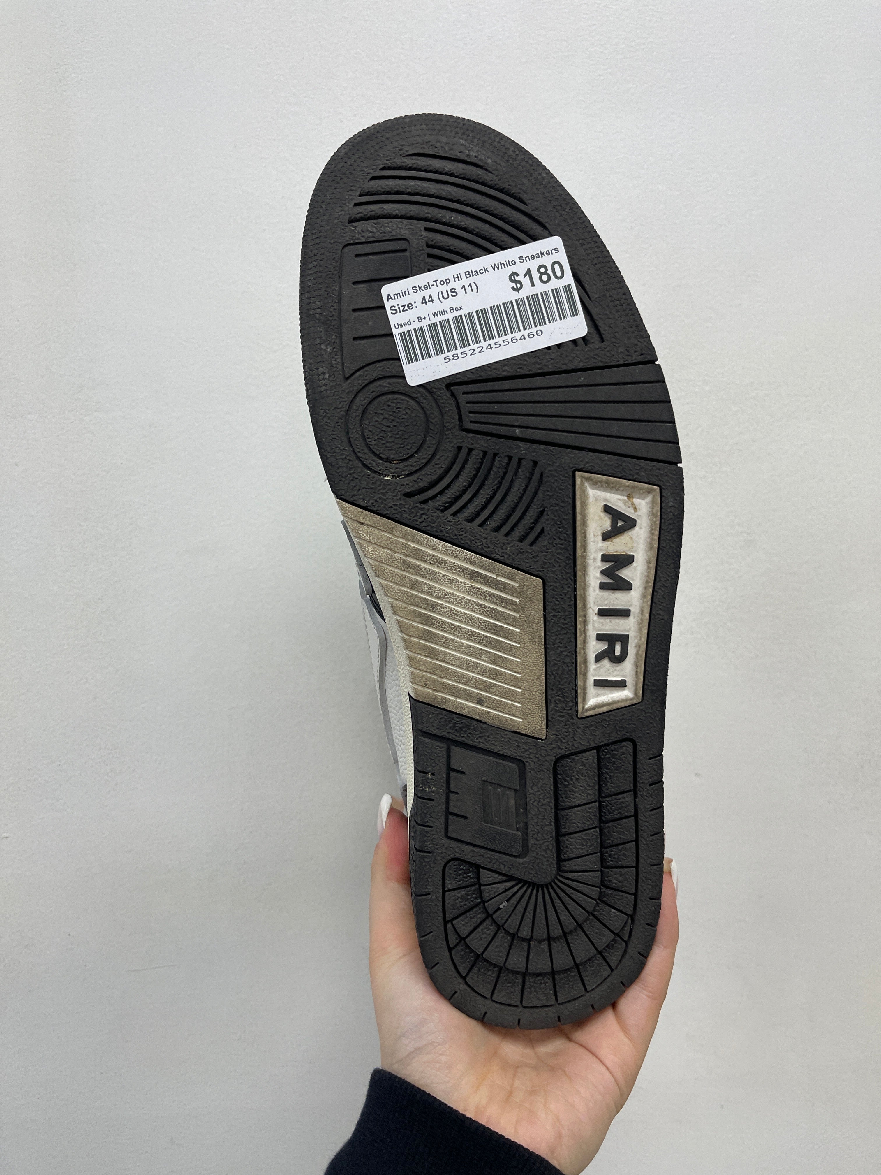 Amiri Skel-Top Hi Black White Sneakers