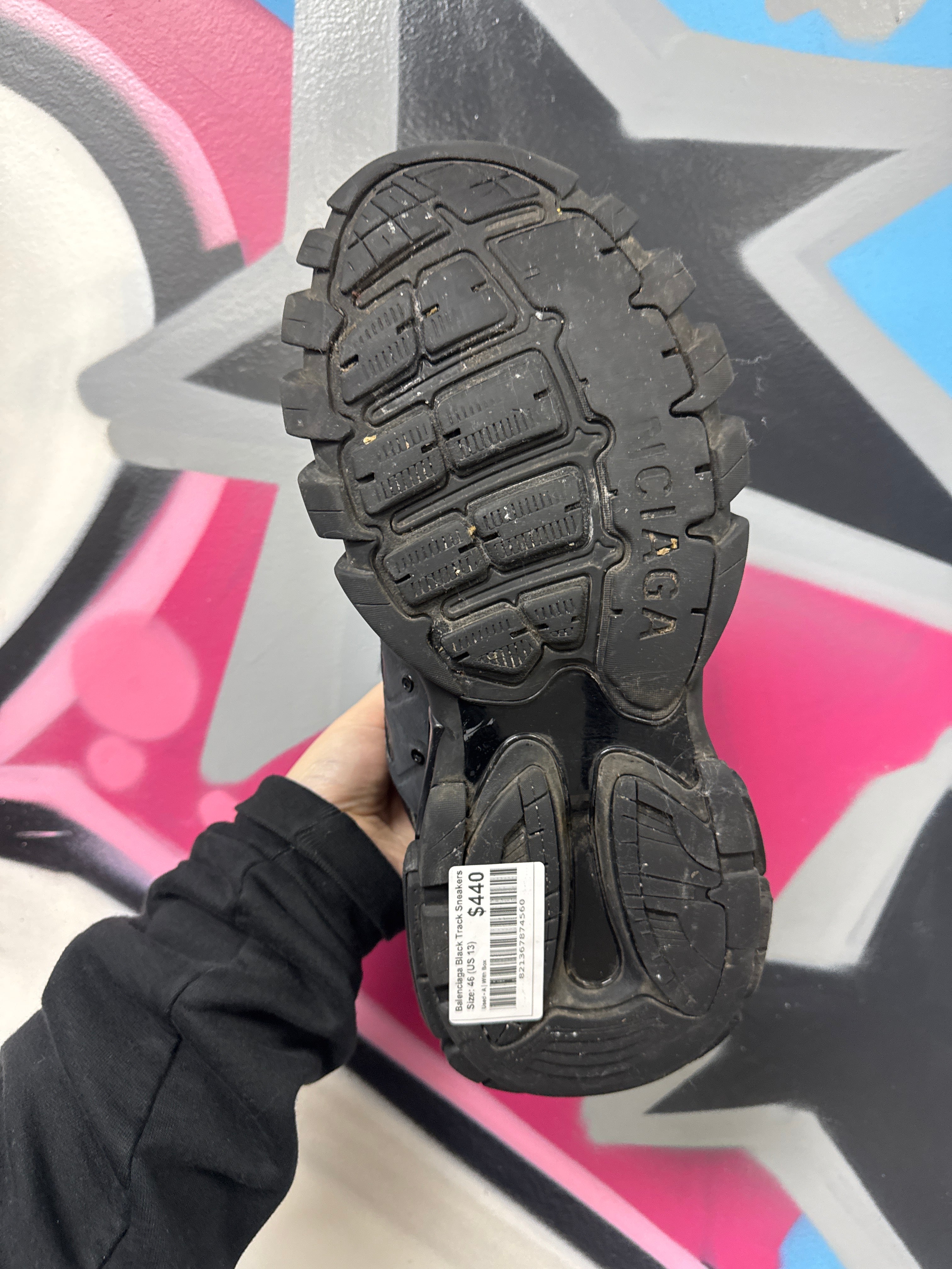 Balenciaga Black Track Sneakers