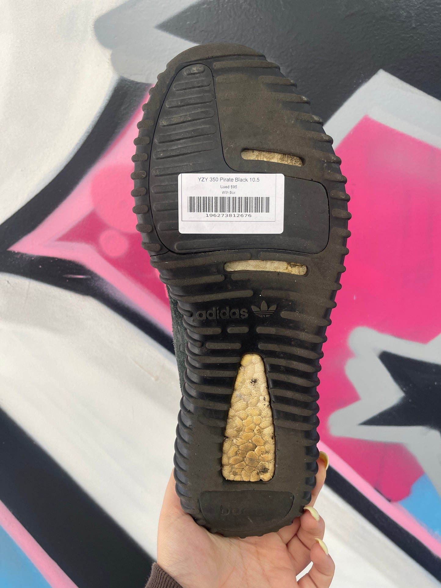 YZY 350 Pirate Black Used With Box