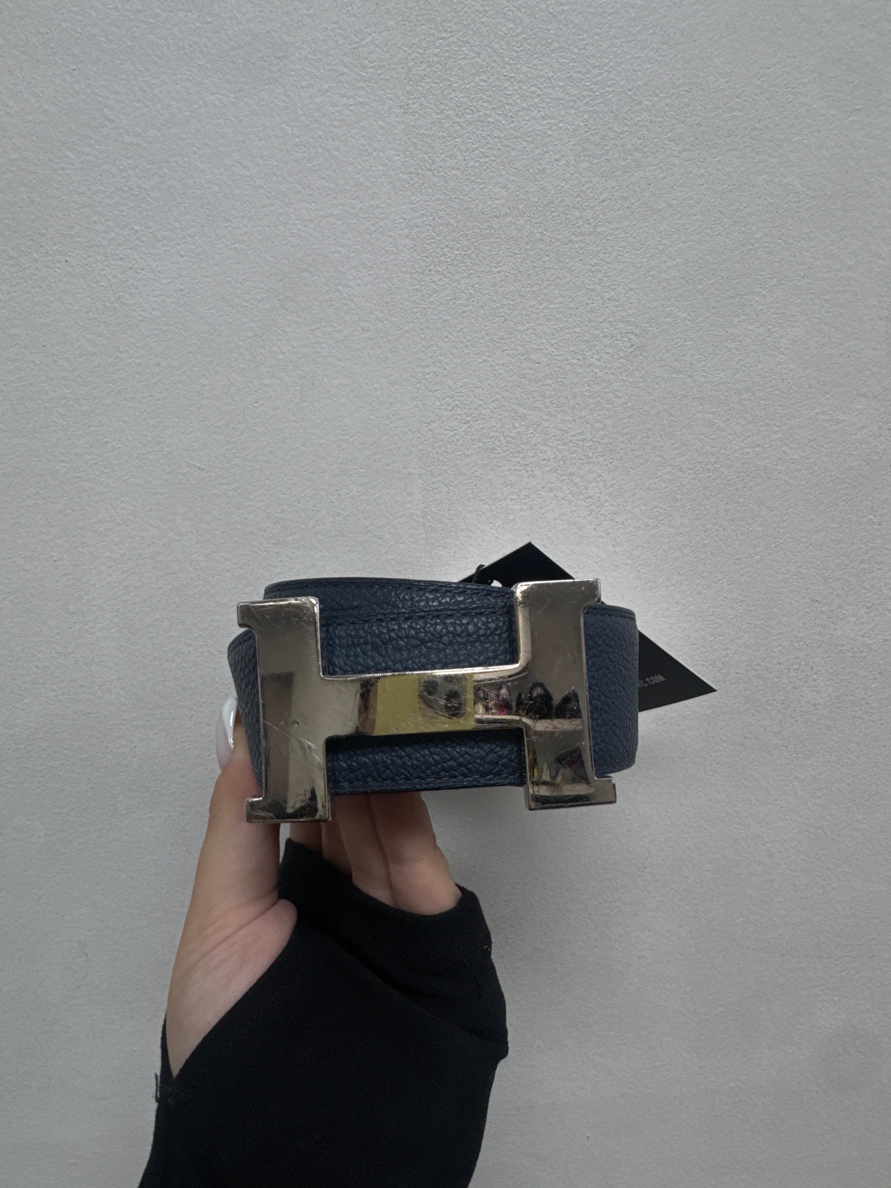 Hermes Navy Silver (105) Belt