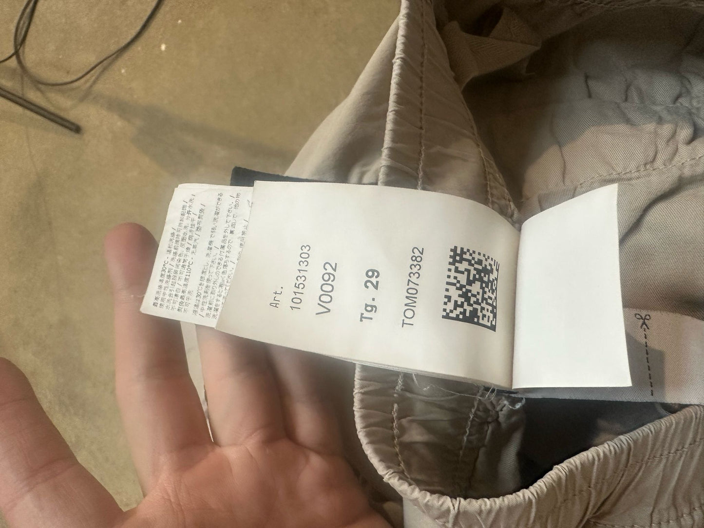 Stone Island Cargo Pants Tan Used 29