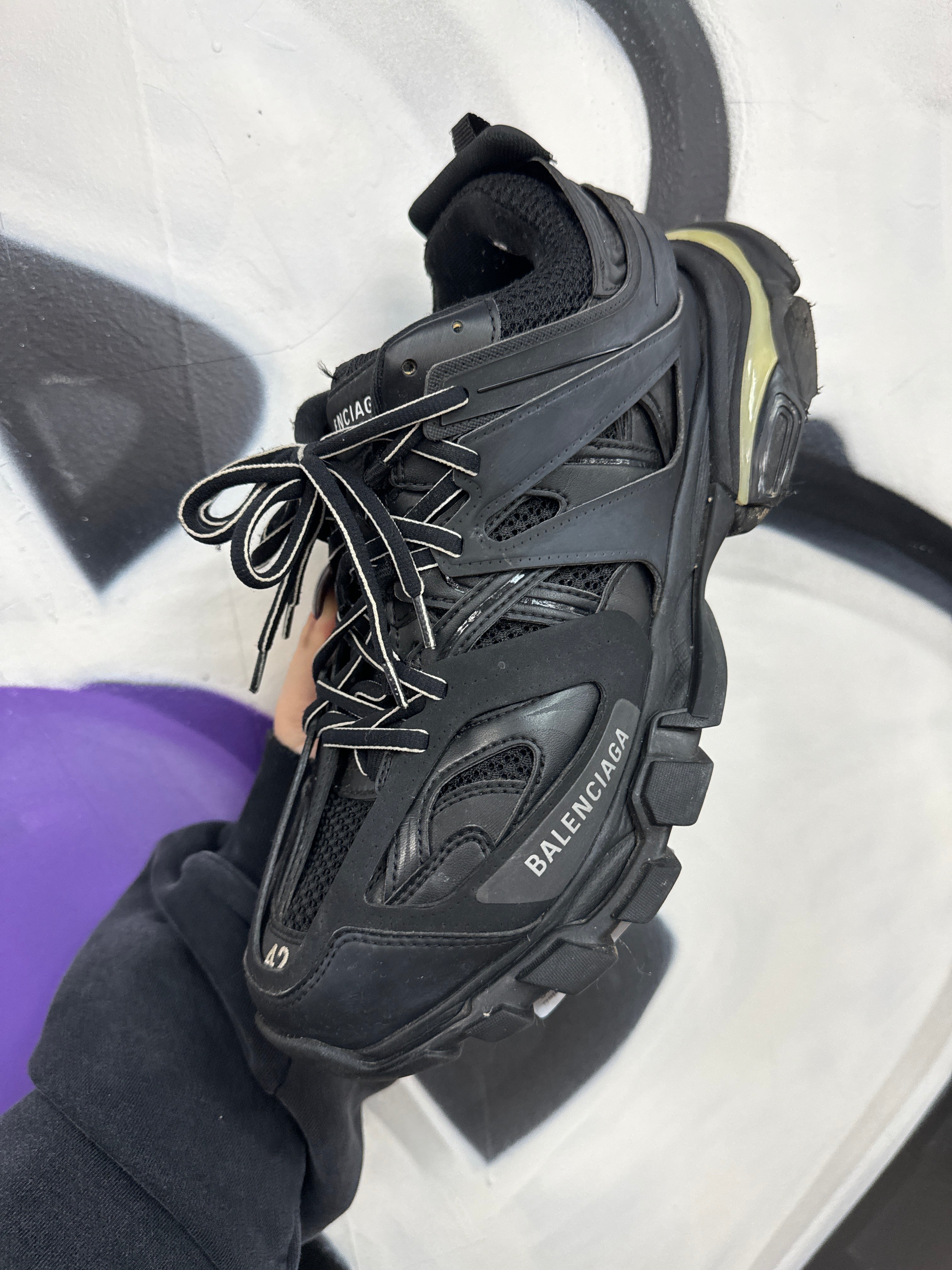 Balenciaga Black LED Track Sneakers