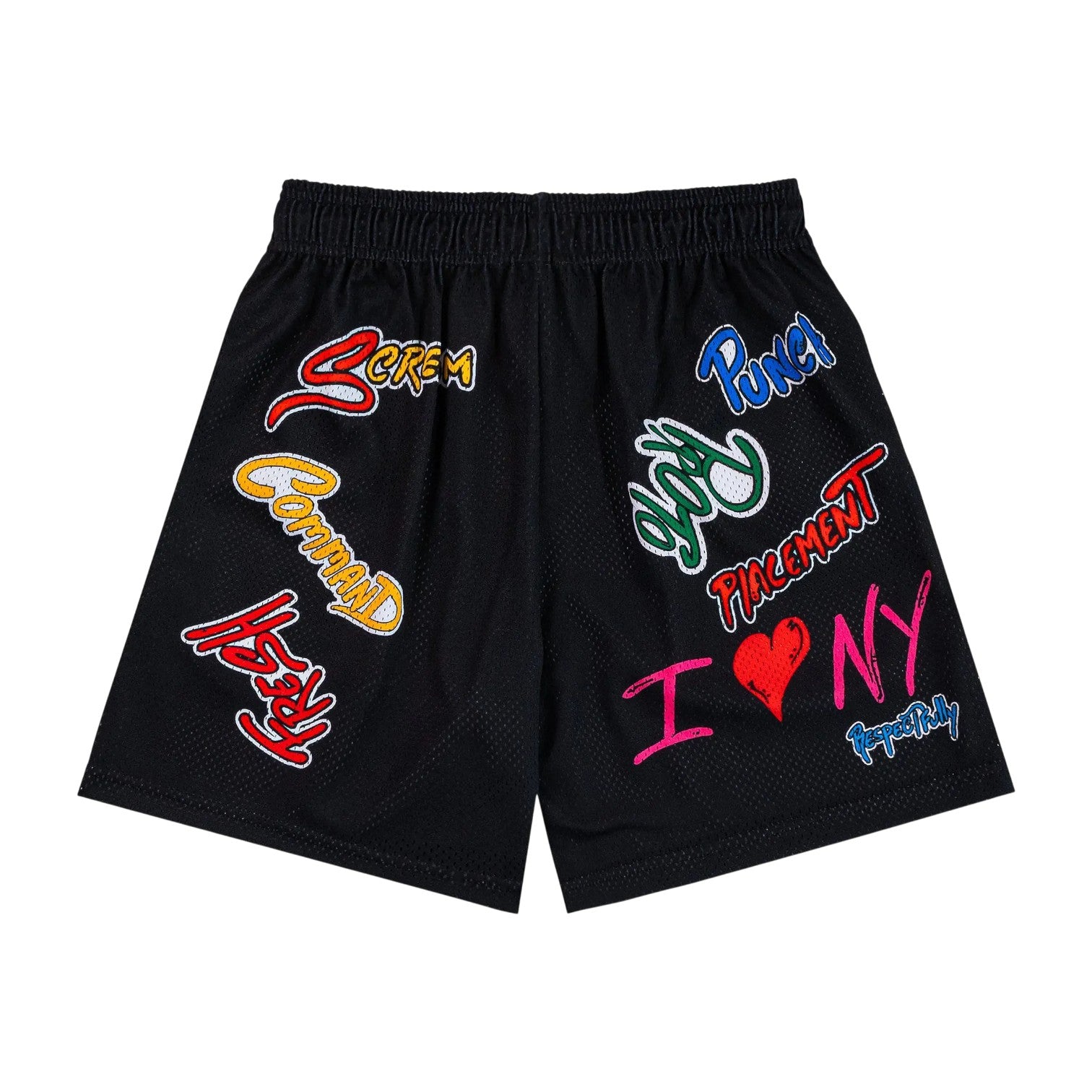 Eric Emanuel x Matty Boy 'Multi Logo' Black Shorts