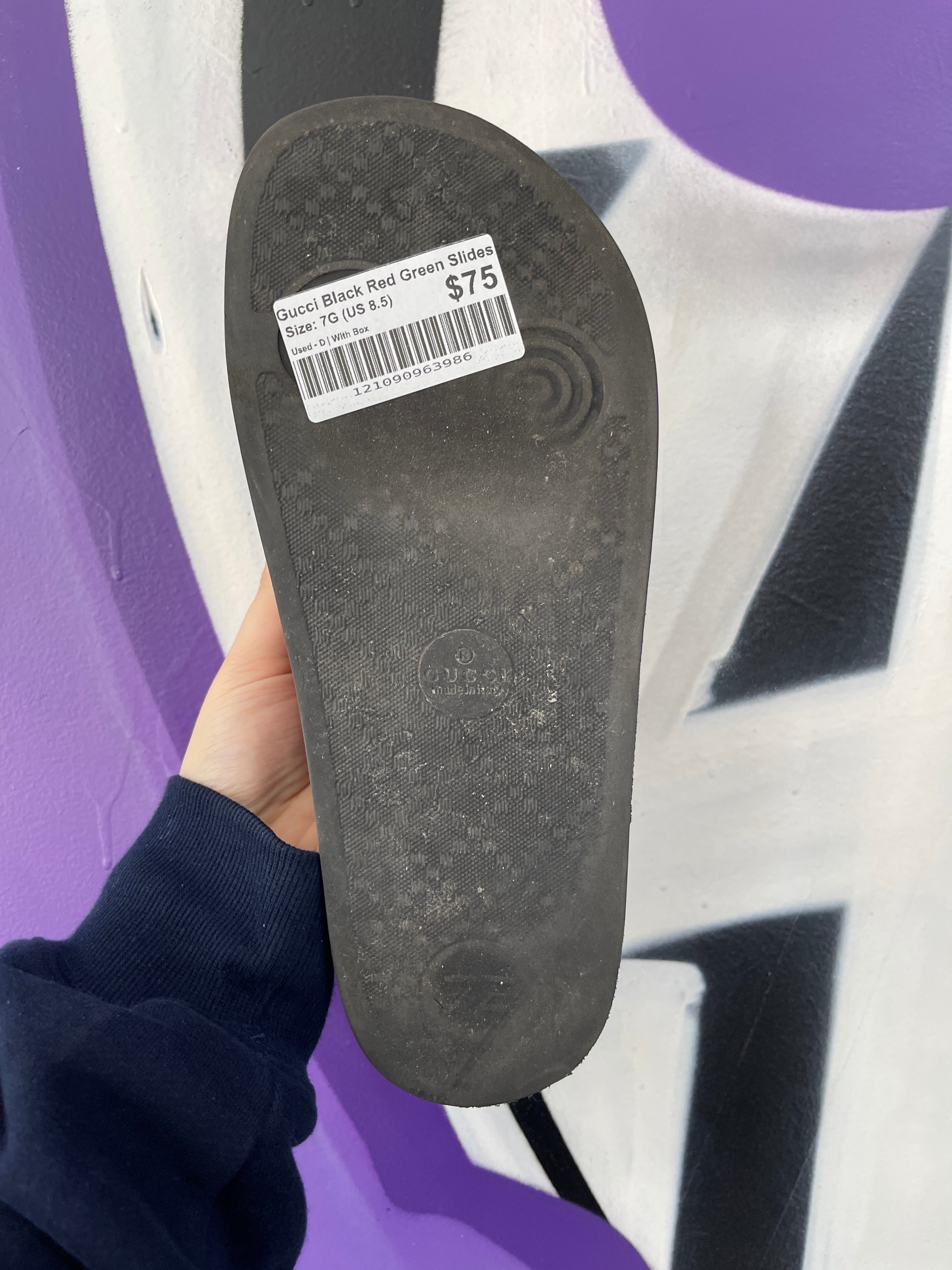 Gucci Black Red Green Slides