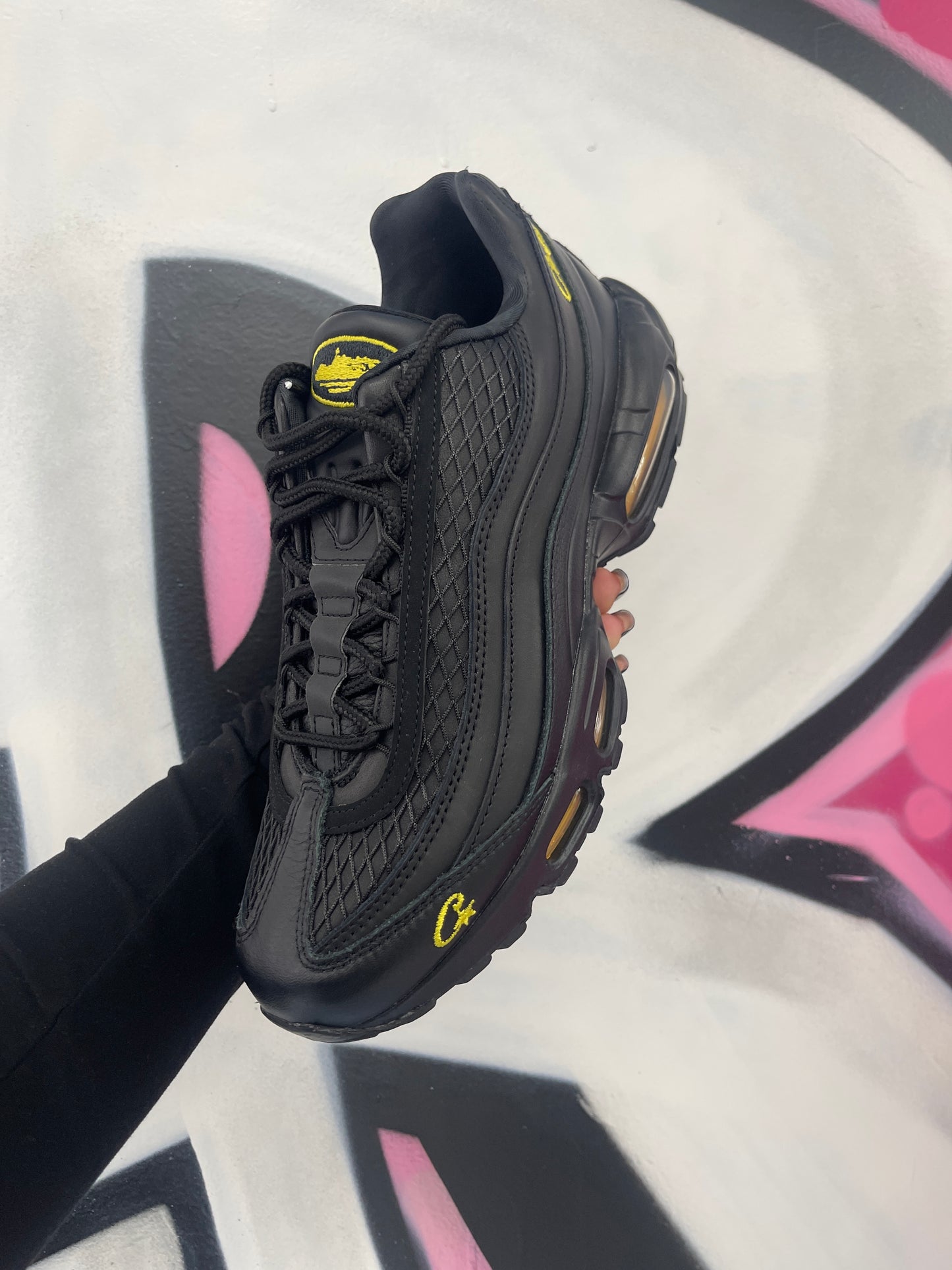 Nike Air Max 95 Corteiz Honey Black (Signed Box & Extra Socks) New 9.5 With Box